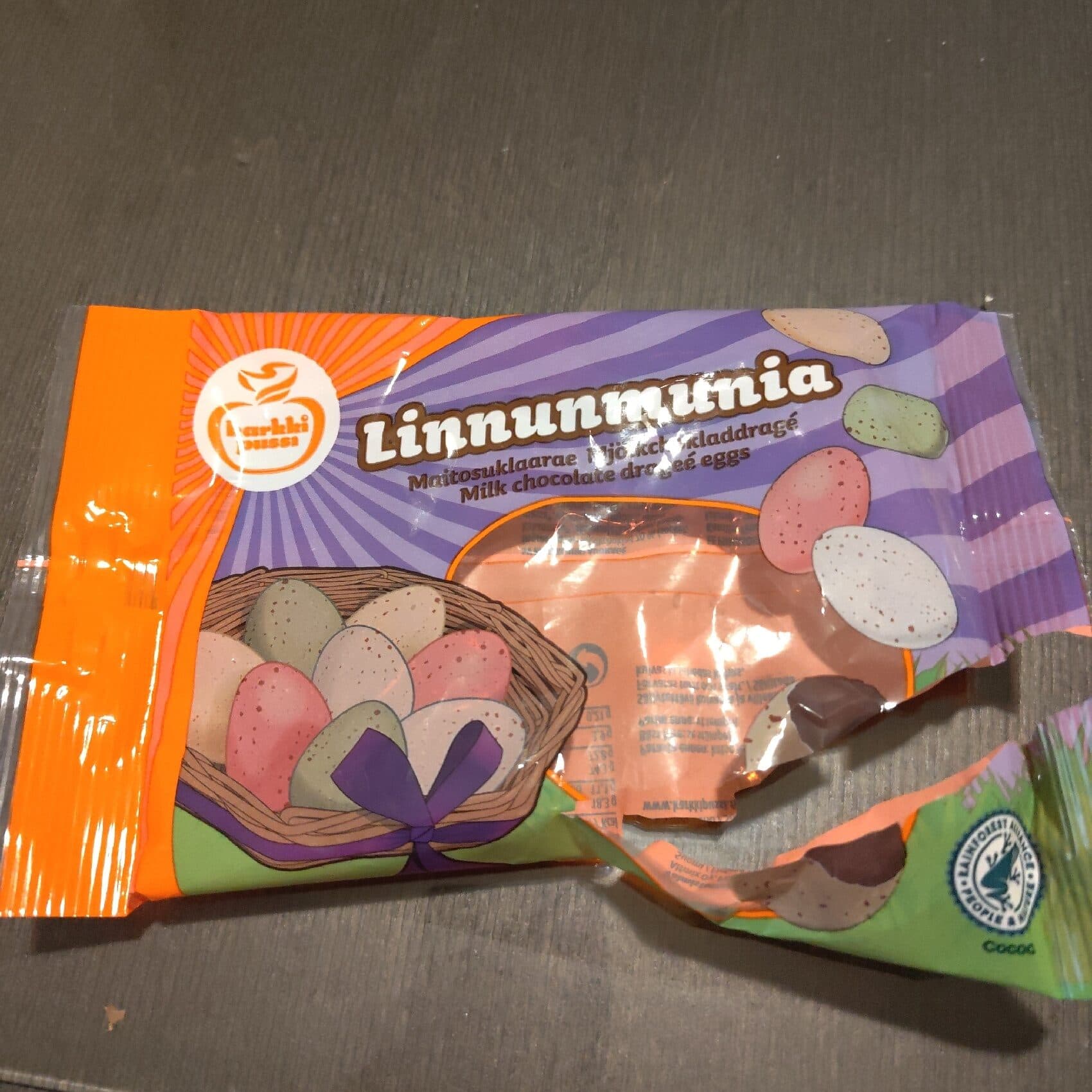 Karkkipussi Linnunmunia packshot