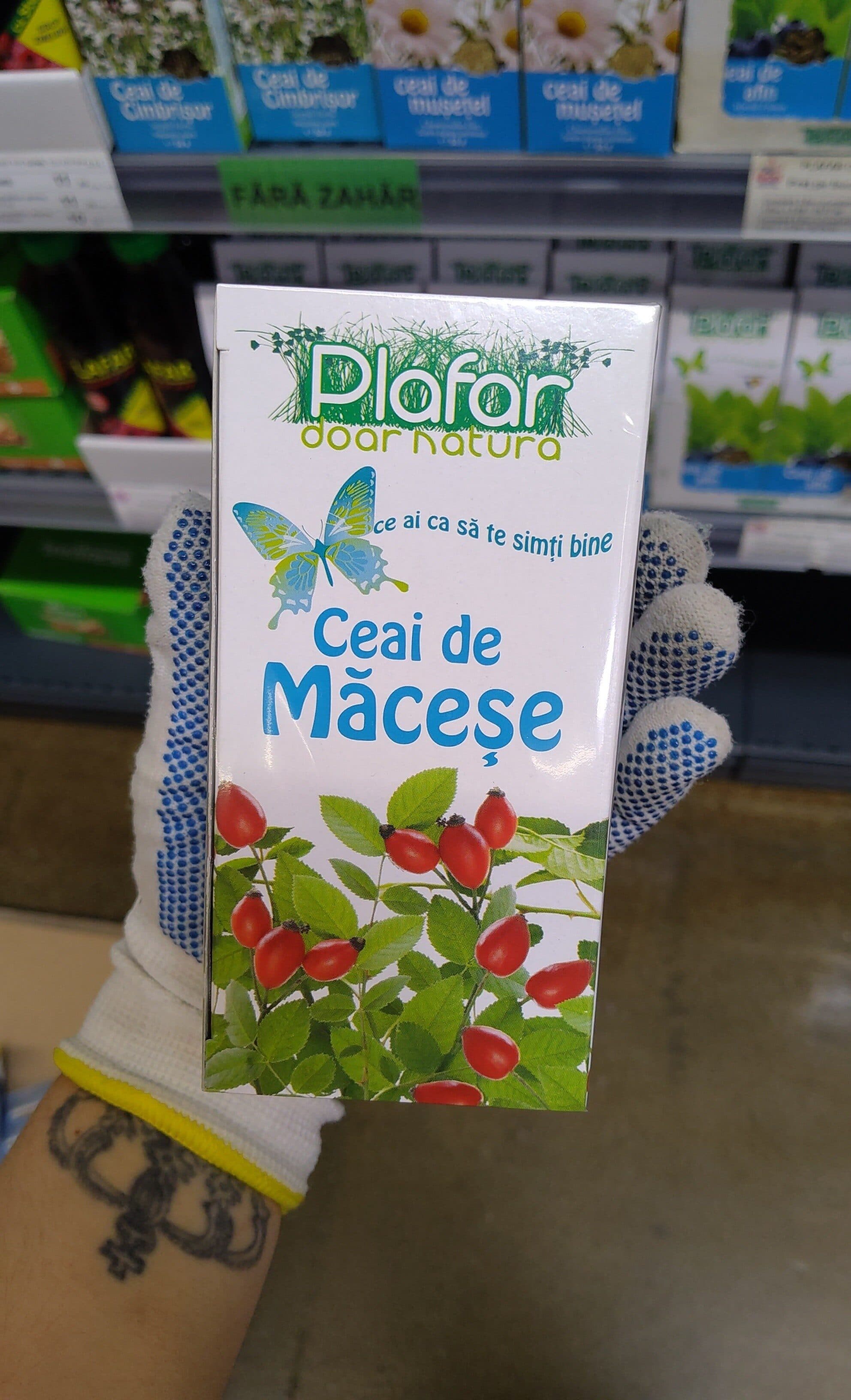 plafar ceai de macese packshot