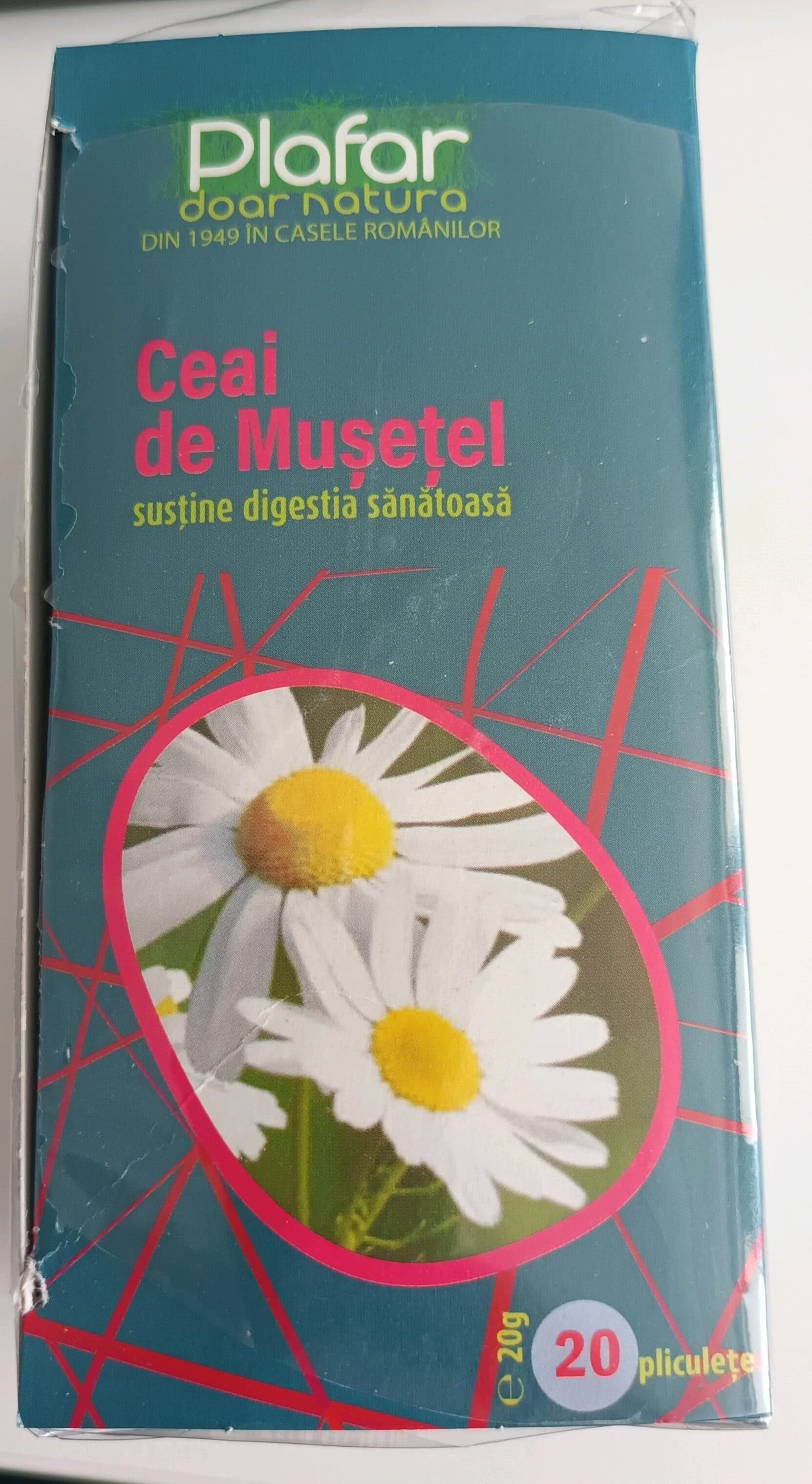 plafar ceai de musetel packshot