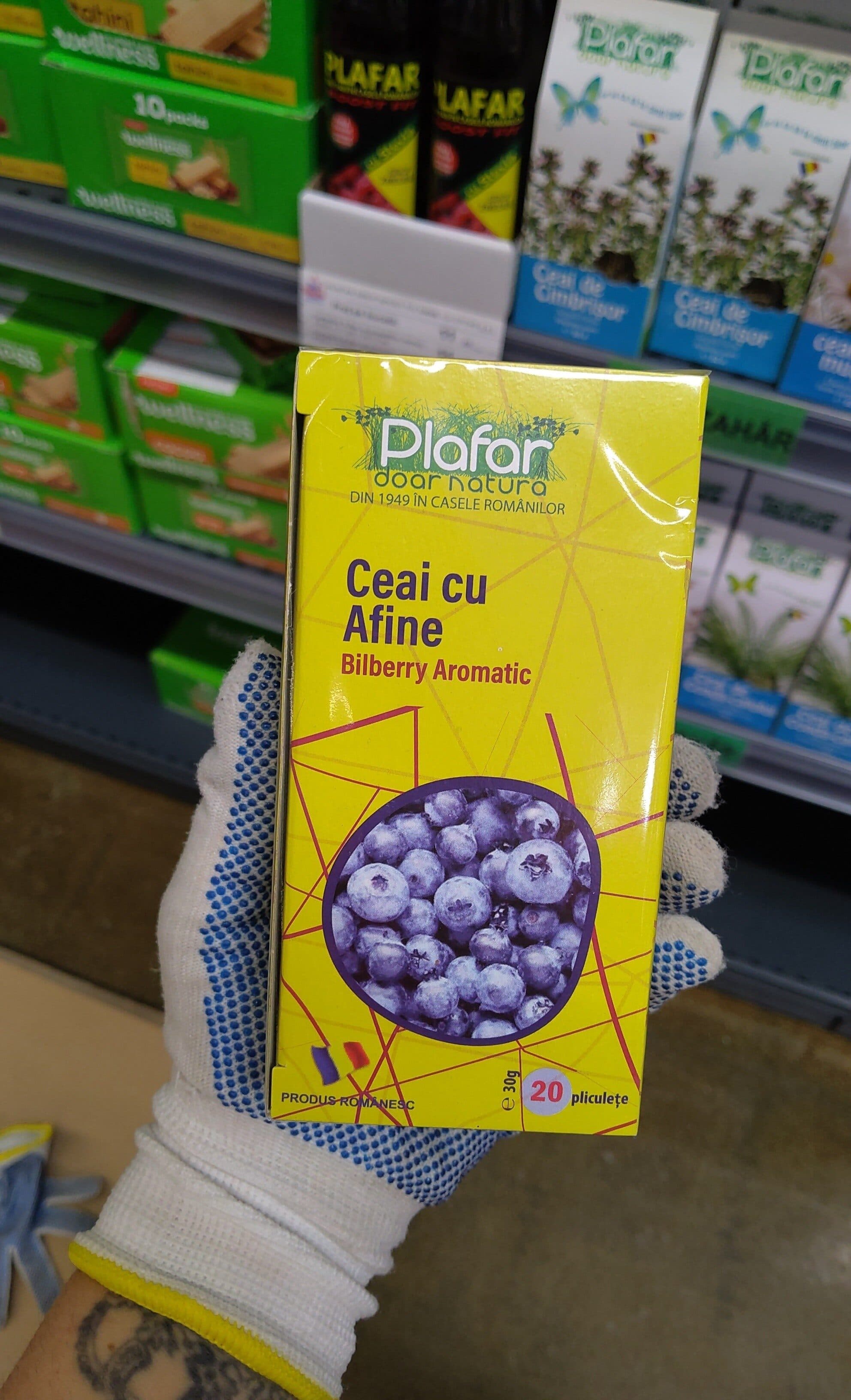plafar ceai cu afine packshot