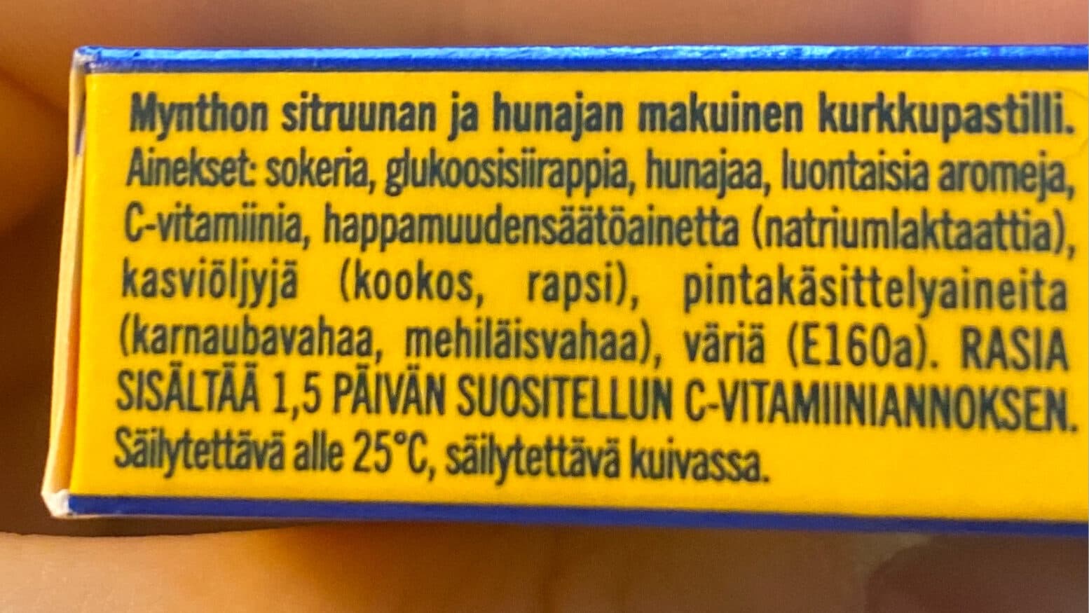Mynthon Mynthon Original Sitruuna-Hunaja packshot
