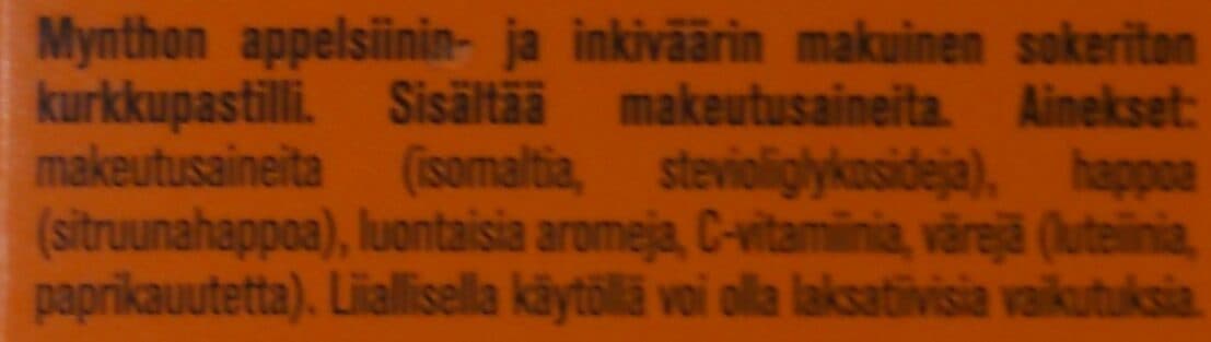 Cloetta Mynthon Original Appelsiini-Inkivääri packshot
