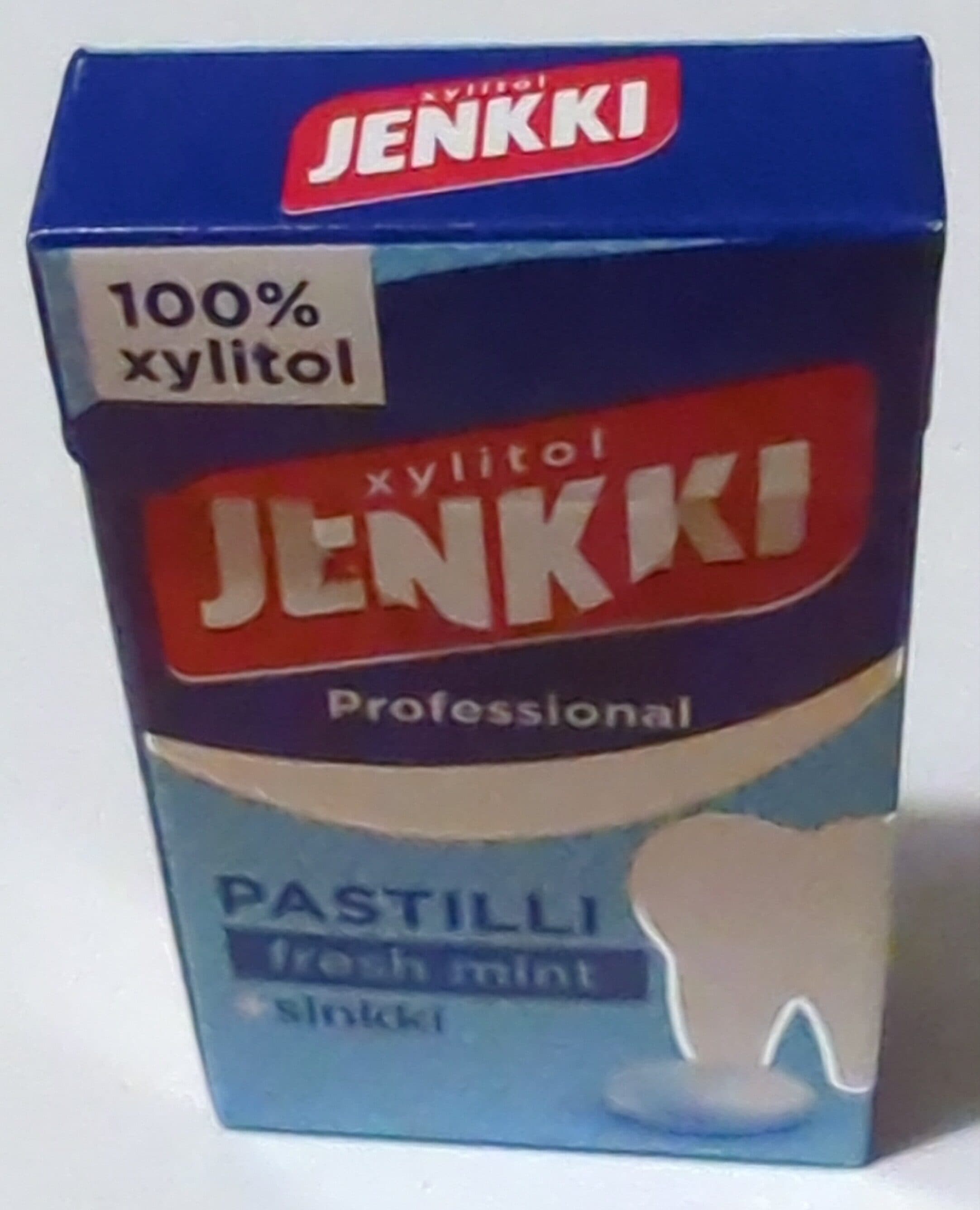Jenkki 100% Xylitol Pastille Fresh mint + Zinc packshot