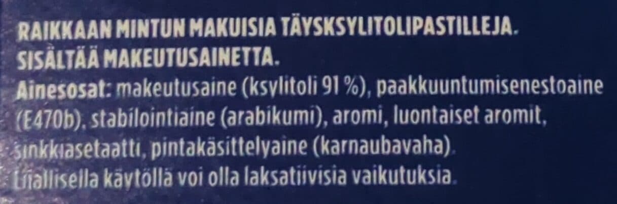 Jenkki 100% Xylitol Pastille Fresh mint + Zinc packshot