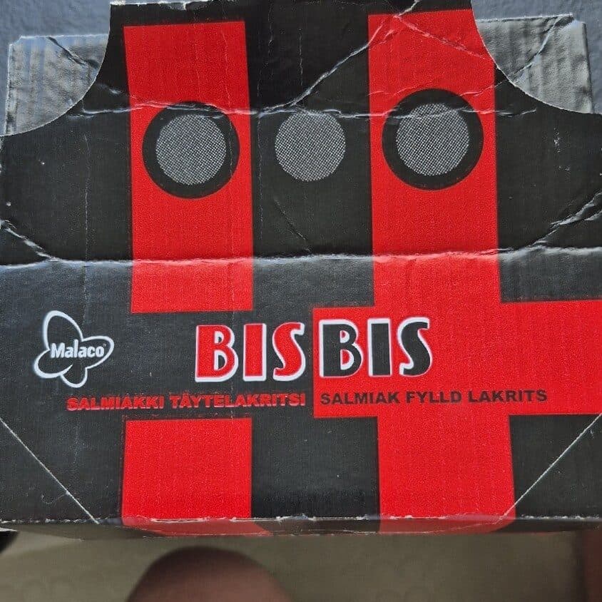 Malaco Bisbis Salmiakkitäyte Lakritsi packshot