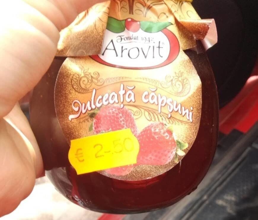 Mermelada de fresa packshot