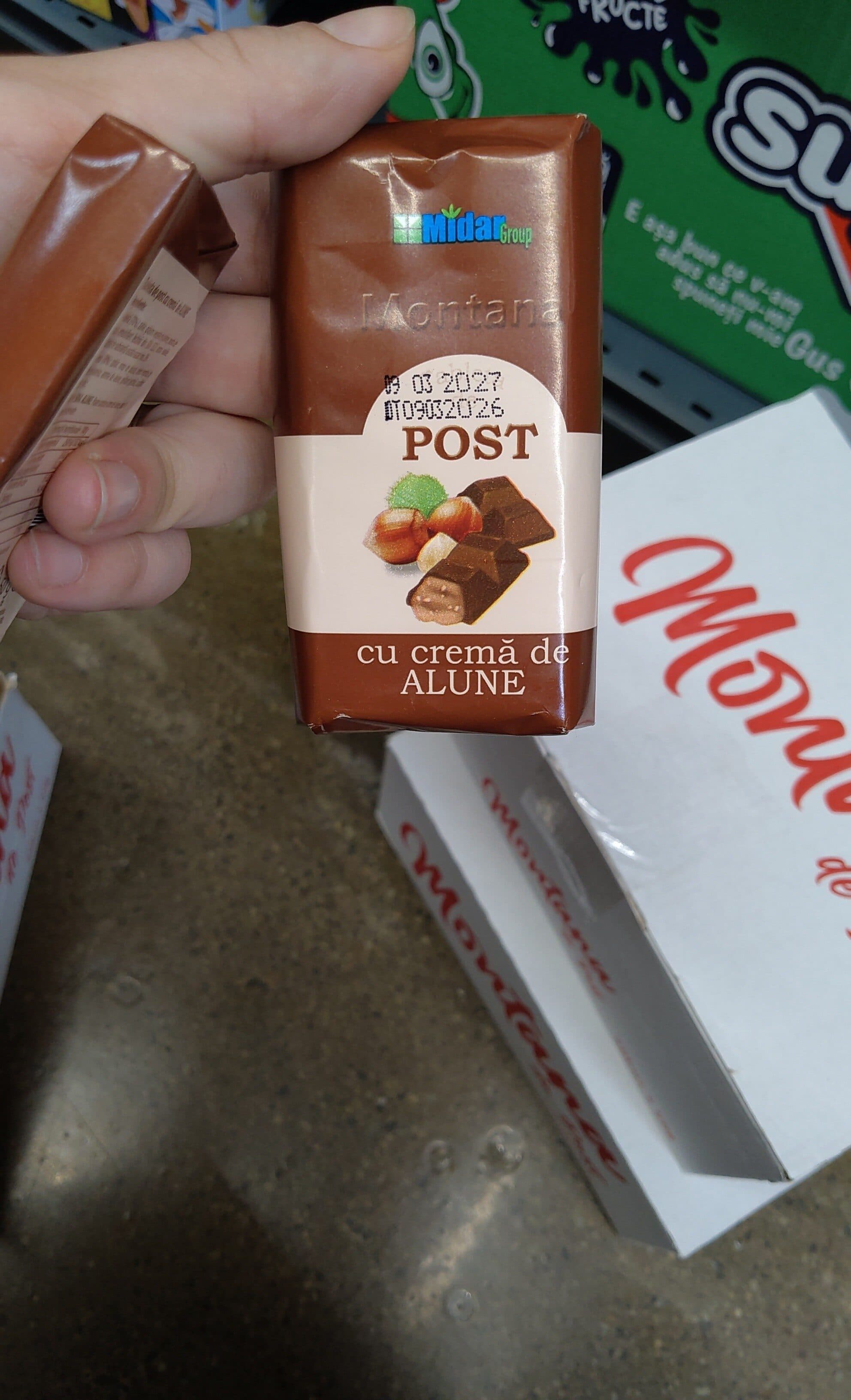 Montana post cu crema de alune packshot