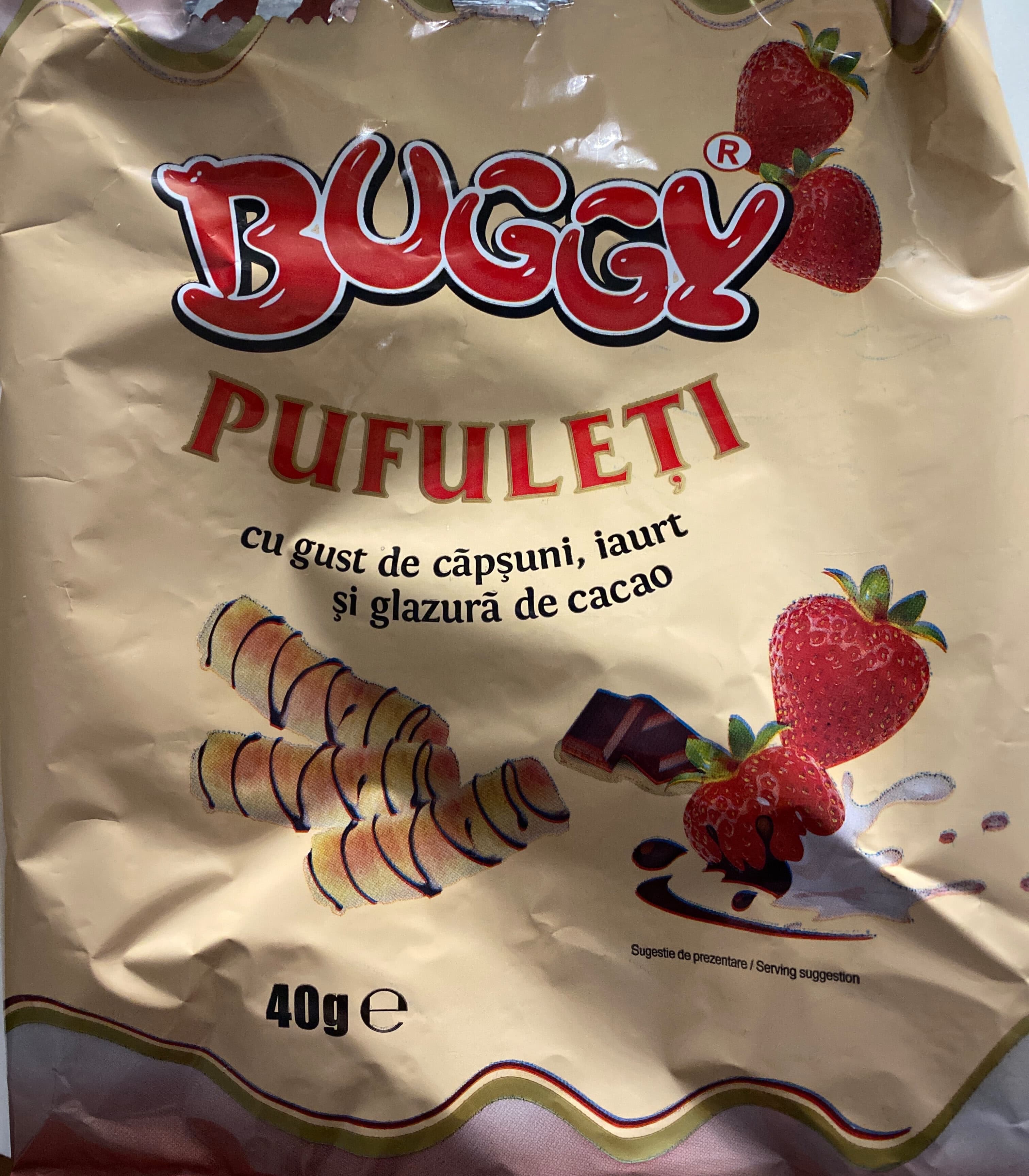 Buggy Pufuleți cu gust de căpșuni, iaurt și glazură de cacao packshot