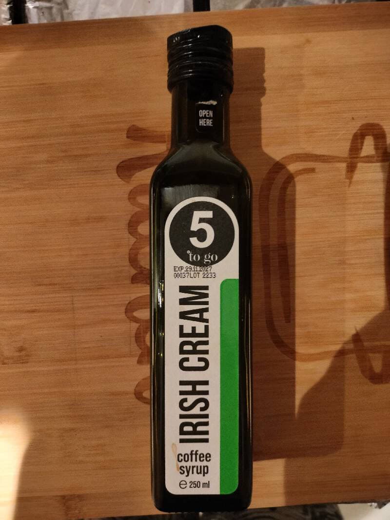 FIVE TO GO Sirop Irish Cream packshot