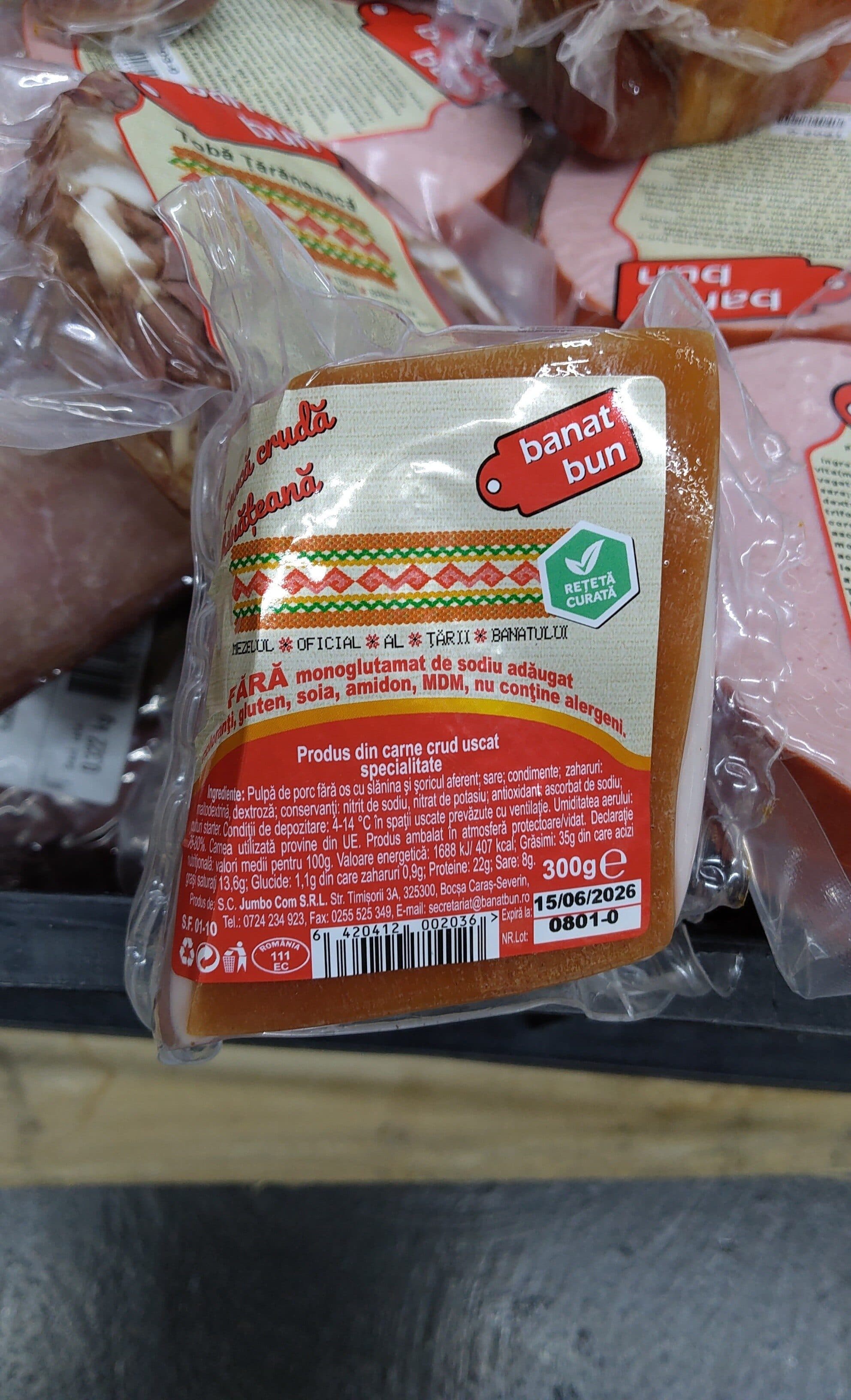 Banat bun Șuncă de casă 300g Banat bun packshot