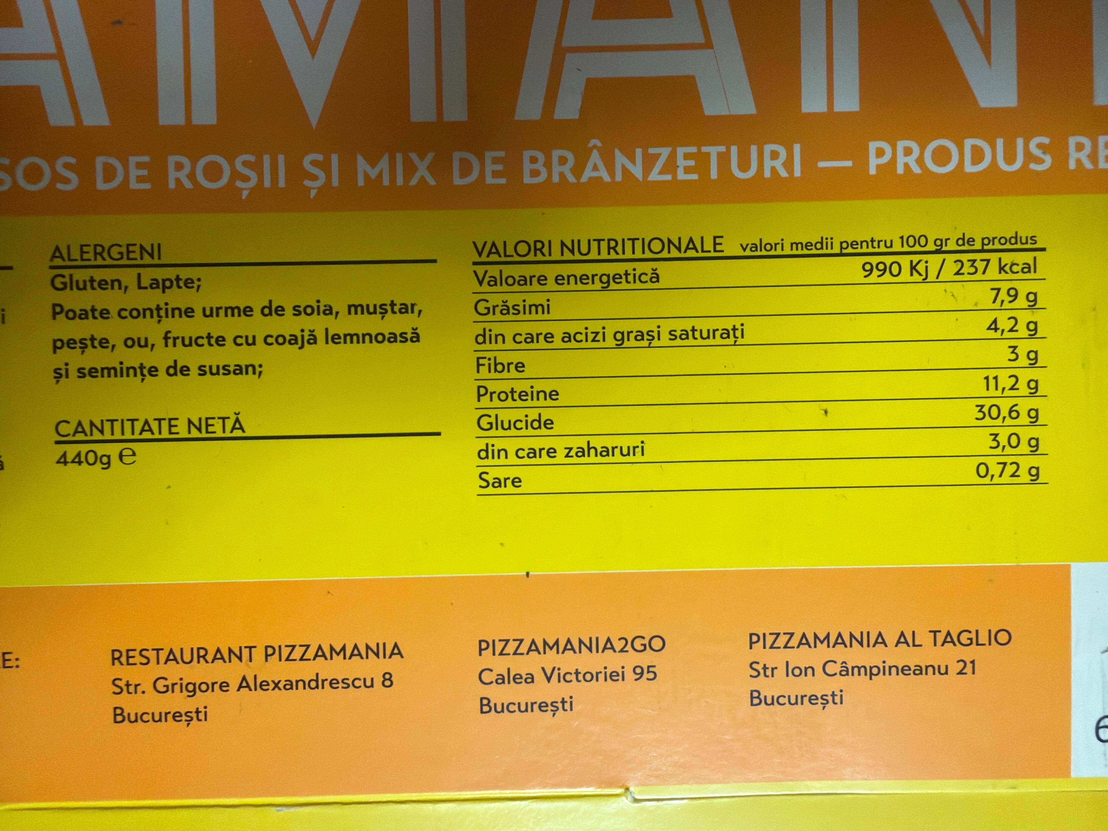 PizzaMania PizzaMania Formaggi packshot