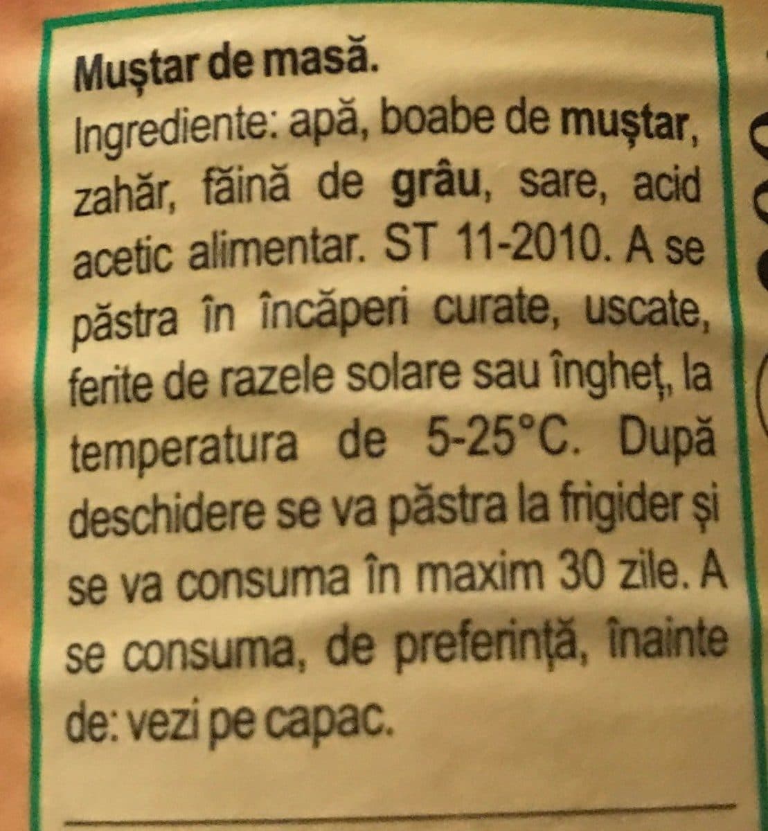 Open Food Facts Mustar de masã packshot