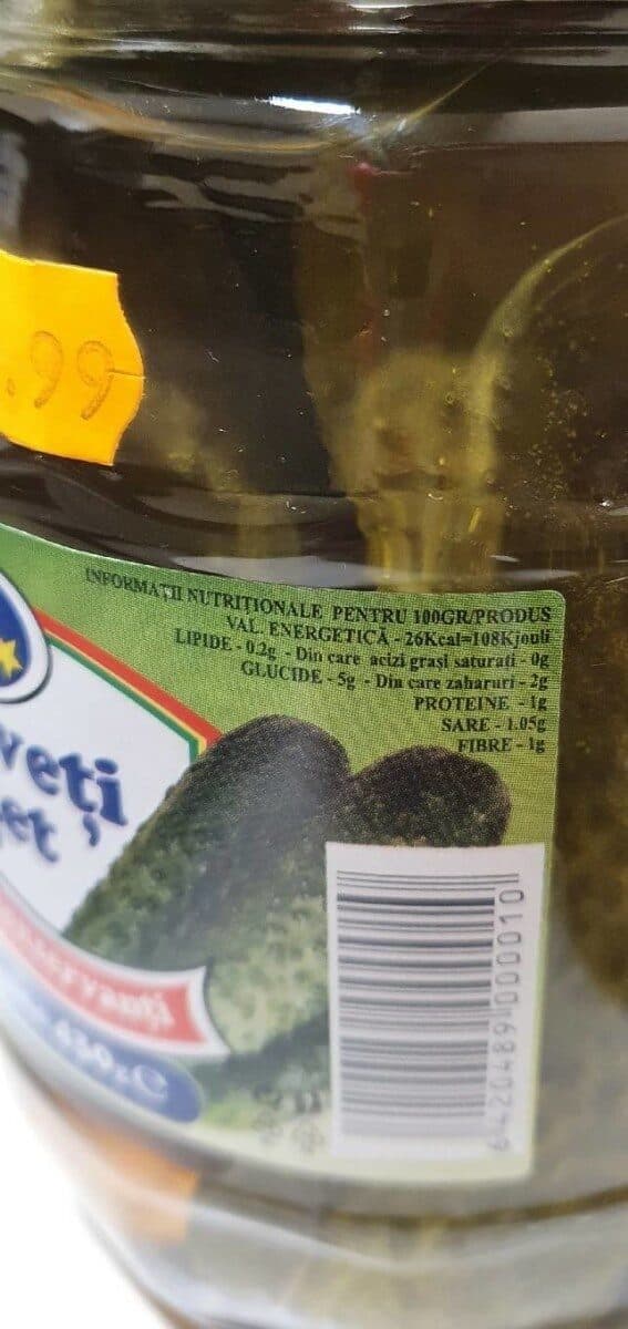 Open Food Facts Castraveți în oțet packshot