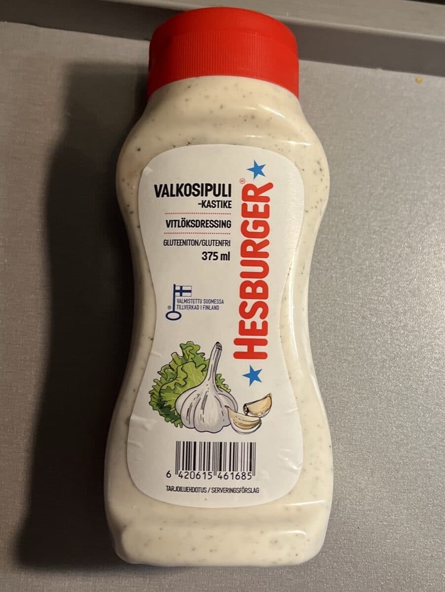 Hesburger Valkosipuli Kastike packshot