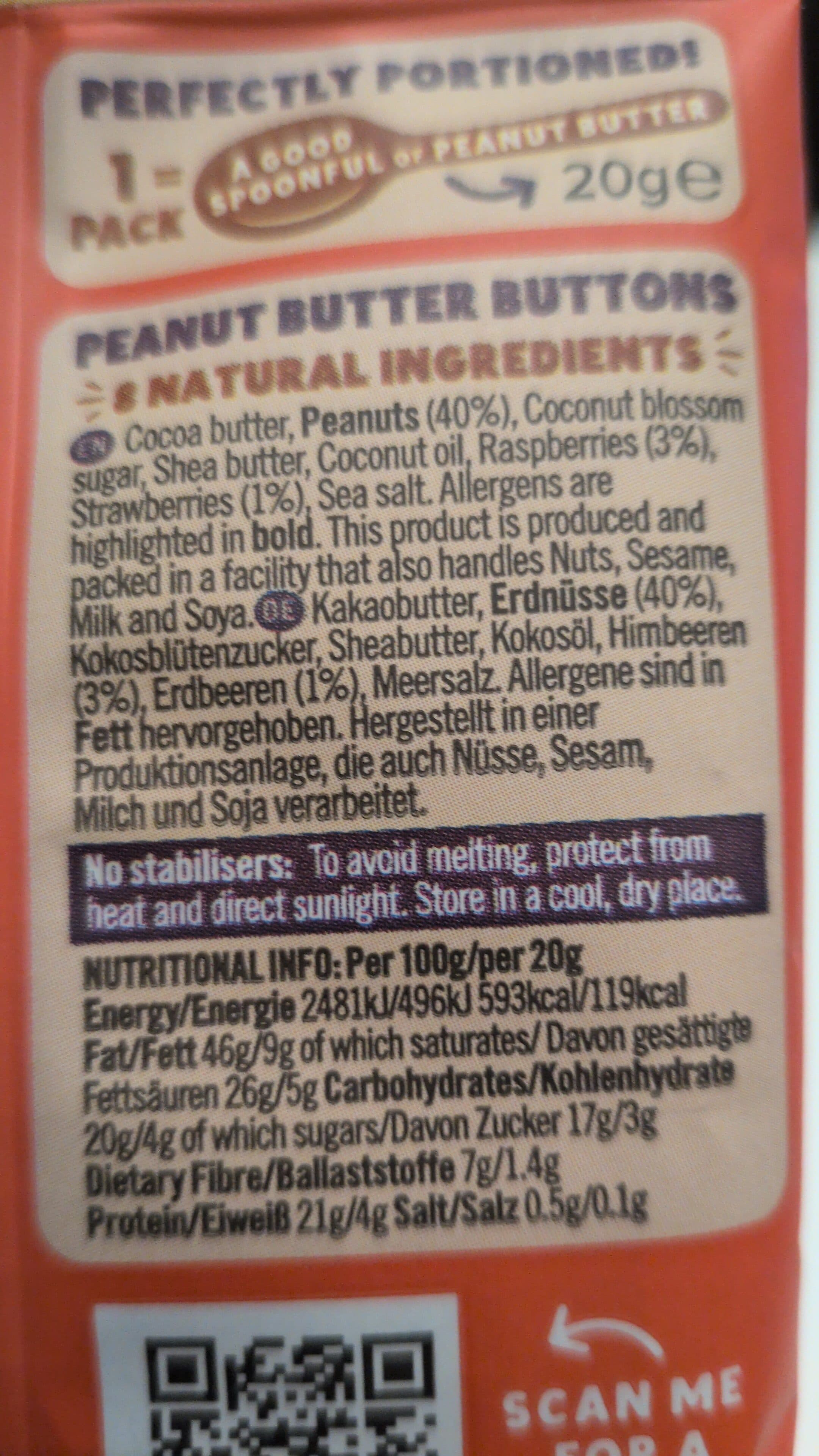 Open Food Facts Peanut butter buttons packshot