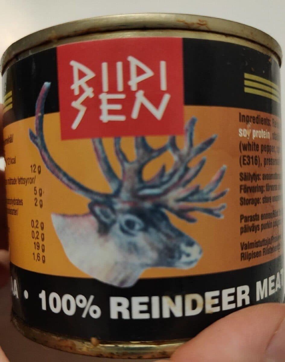 Reindeer meat packshot