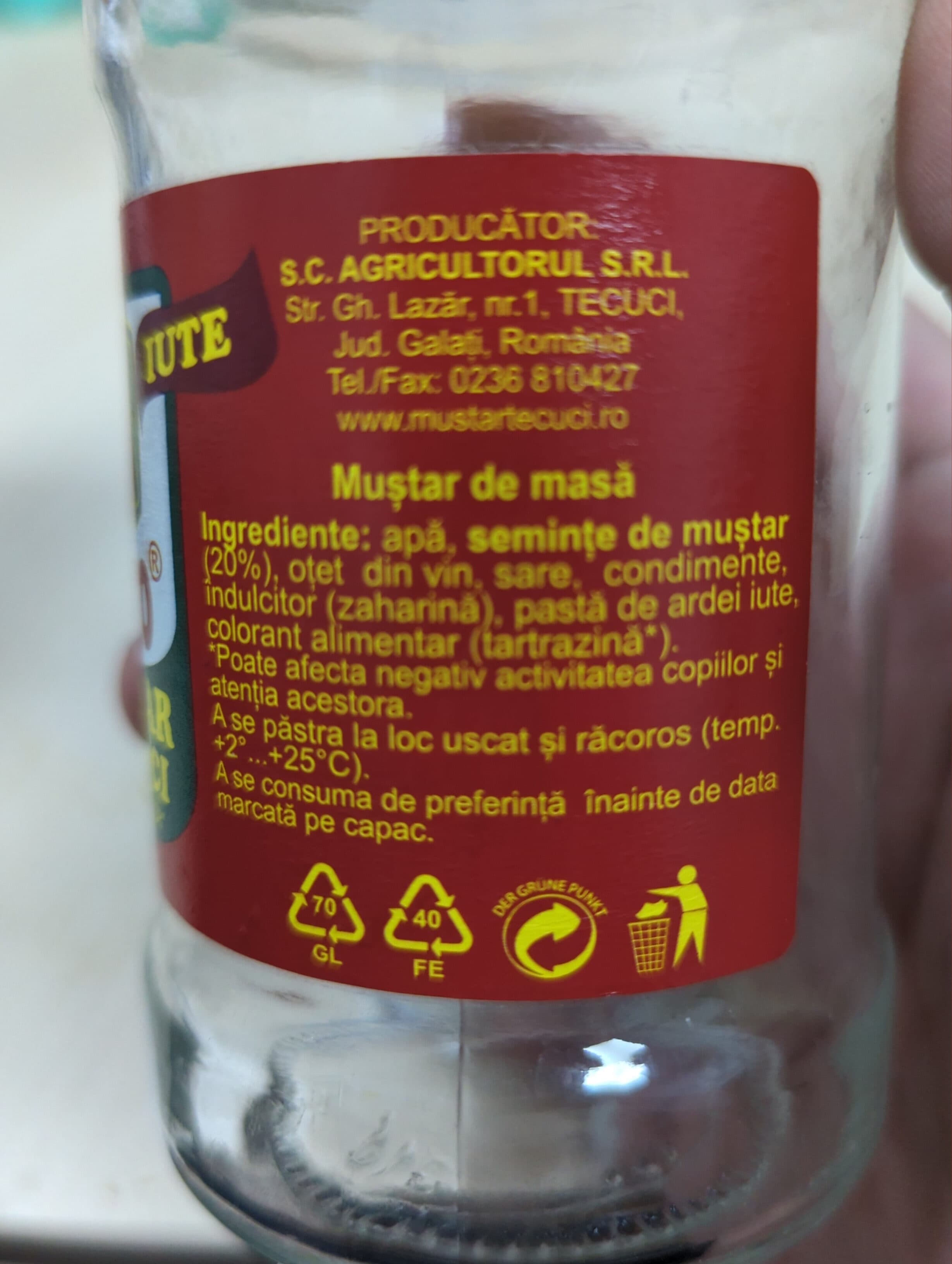 Teco Moutarde de tecuci packshot