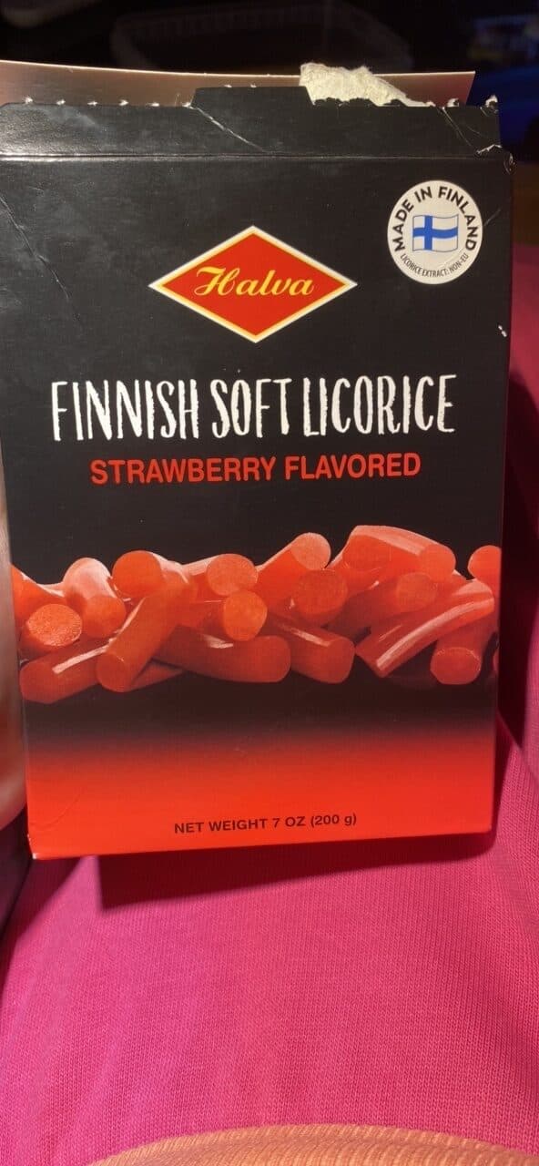 Halva Finnish Soft Licorice Strawberry Flavored packshot