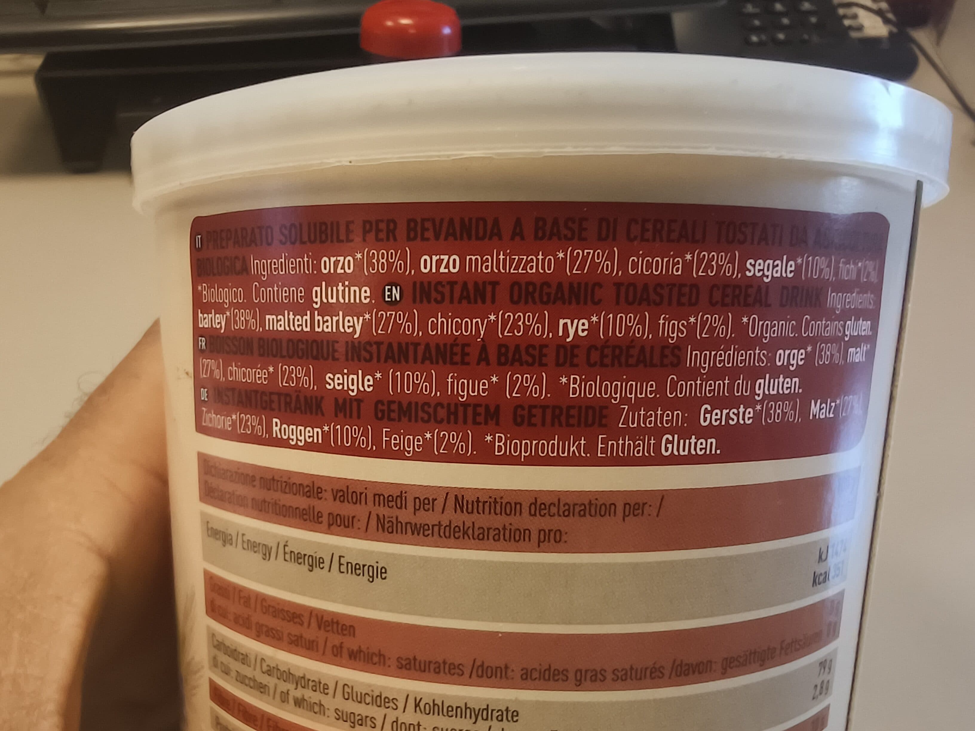 Alce Nero Orzo Mix Solubile con cereali, cicoria e fichi packshot
