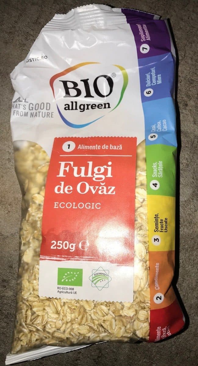 Bio allgreen Flocons d'avoine packshot