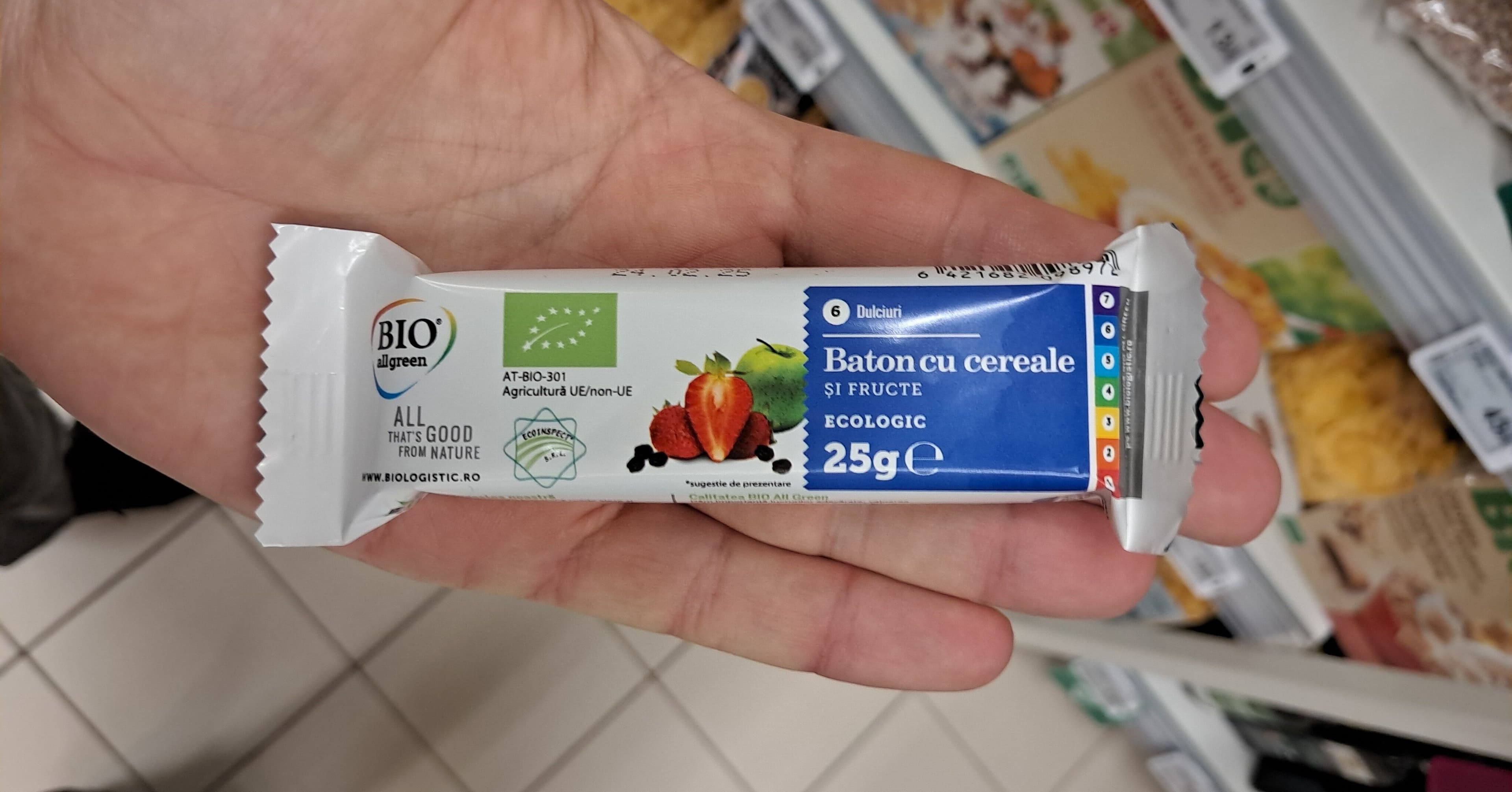 BIO all green Baton cu cereale packshot