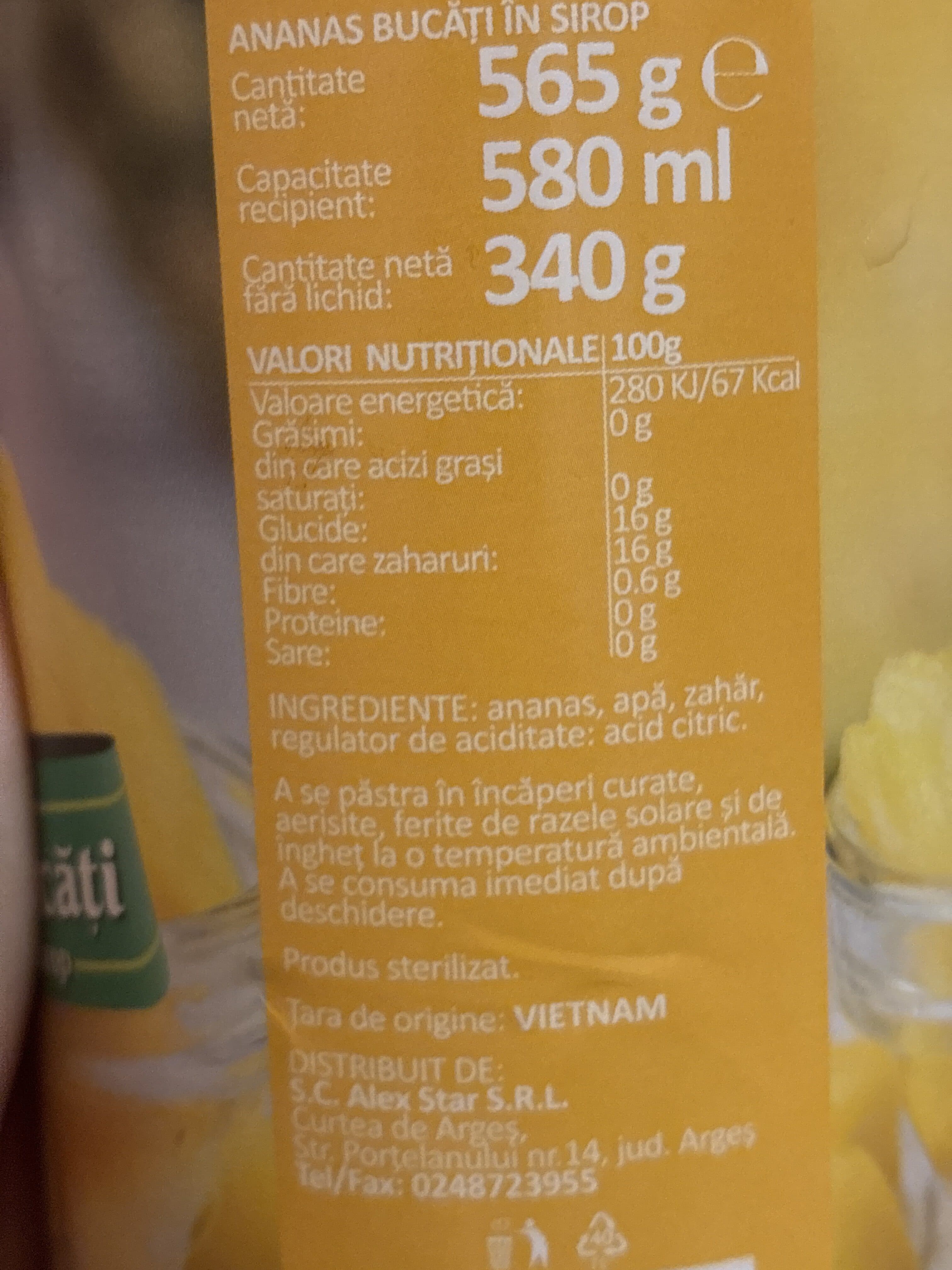 Alex Star Ananas packshot