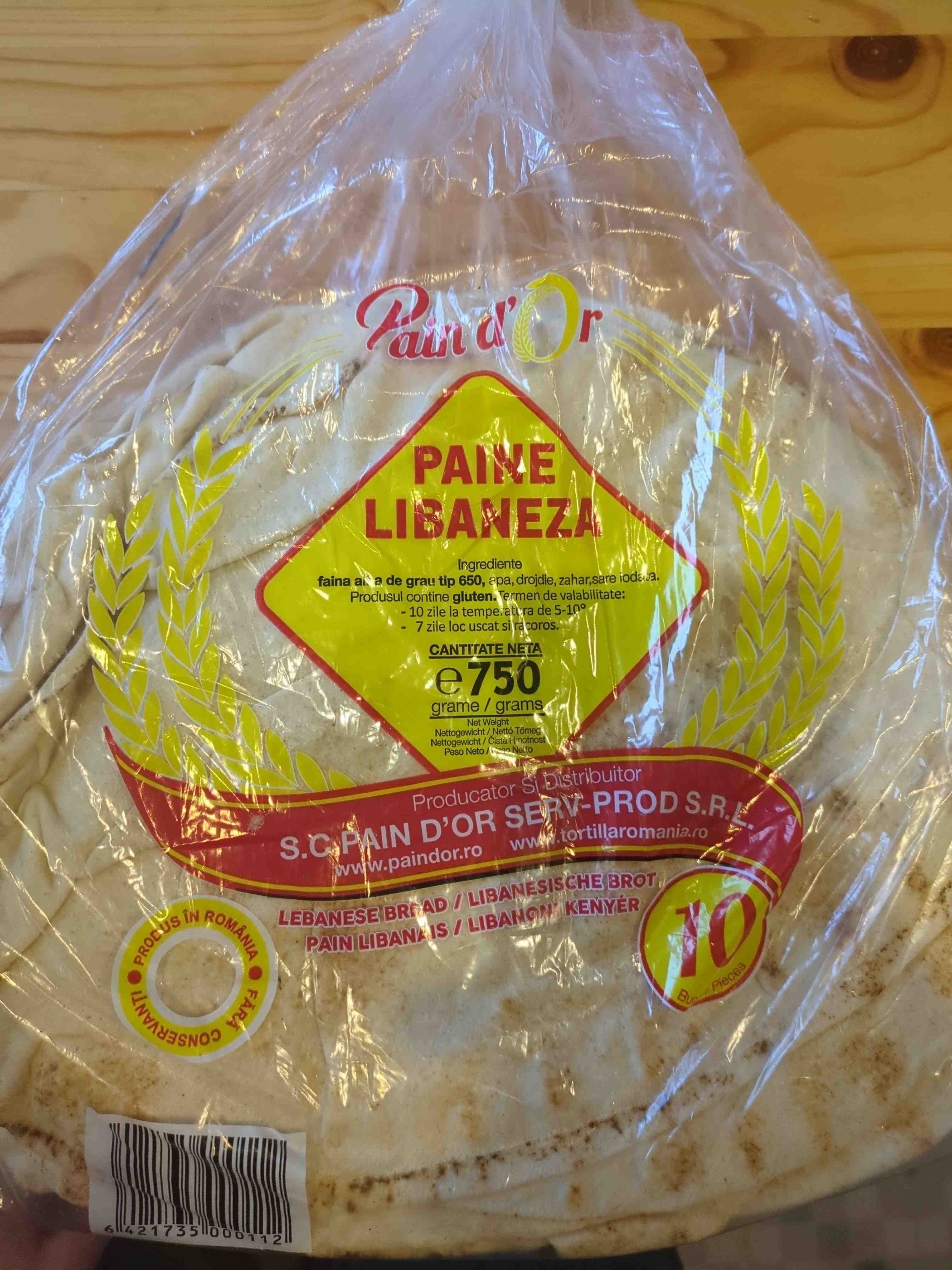 Pain D'Or Paine libaneza packshot