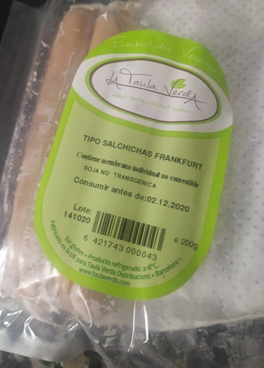 Tipo Salchichas de Frankfurt Veganas packshot