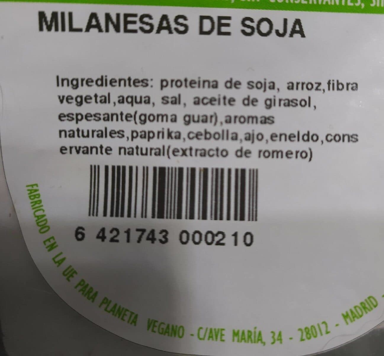 Open Food Facts Milanesas de Soja packshot