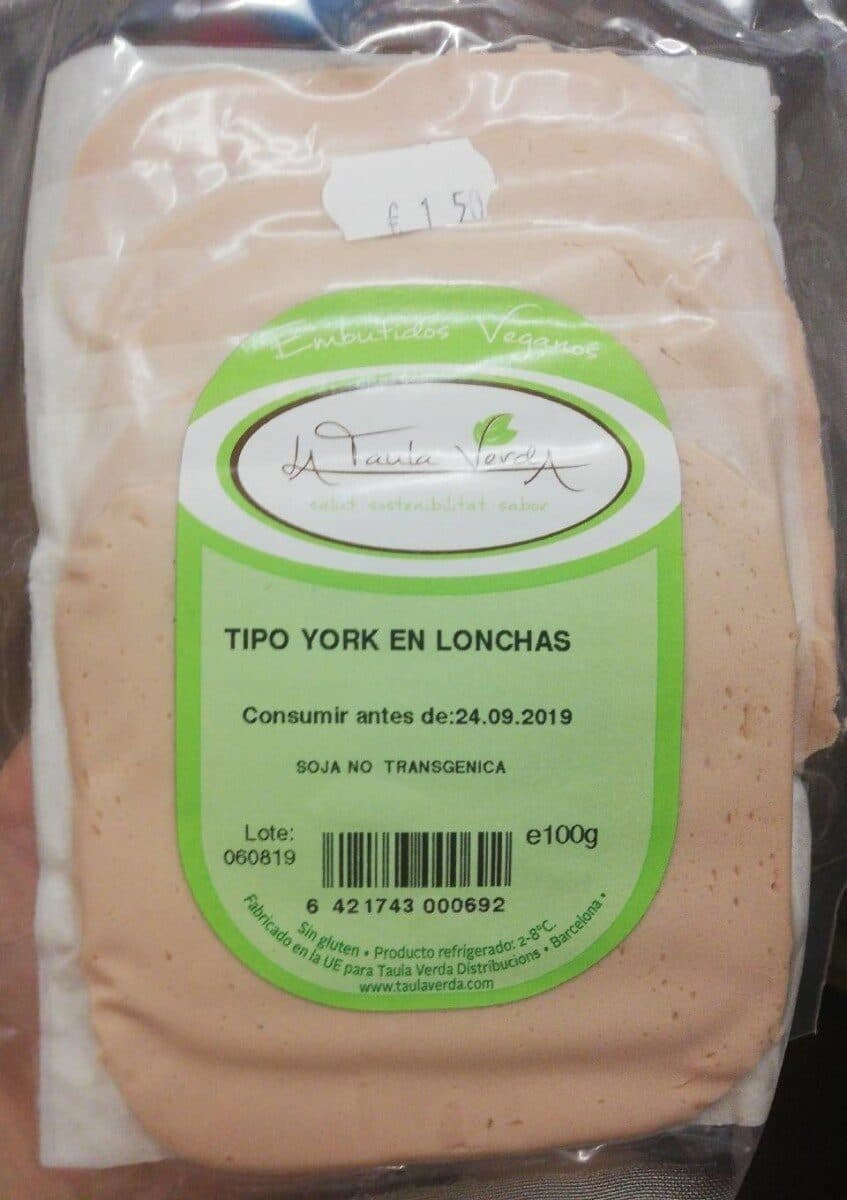 la taula verda York en lonchas packshot