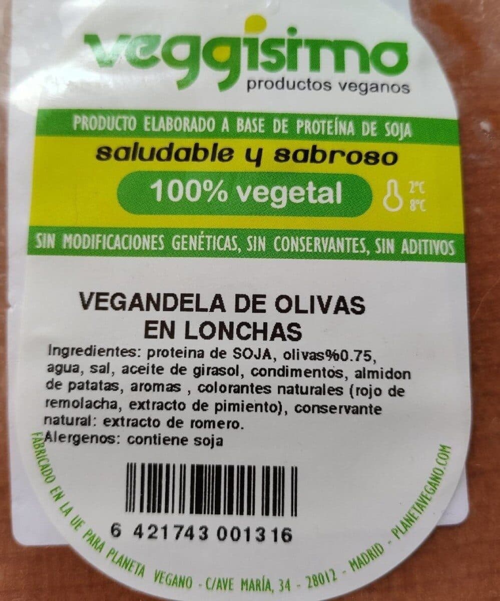 Taula Verda Vegandela de Olivas en lonchas packshot