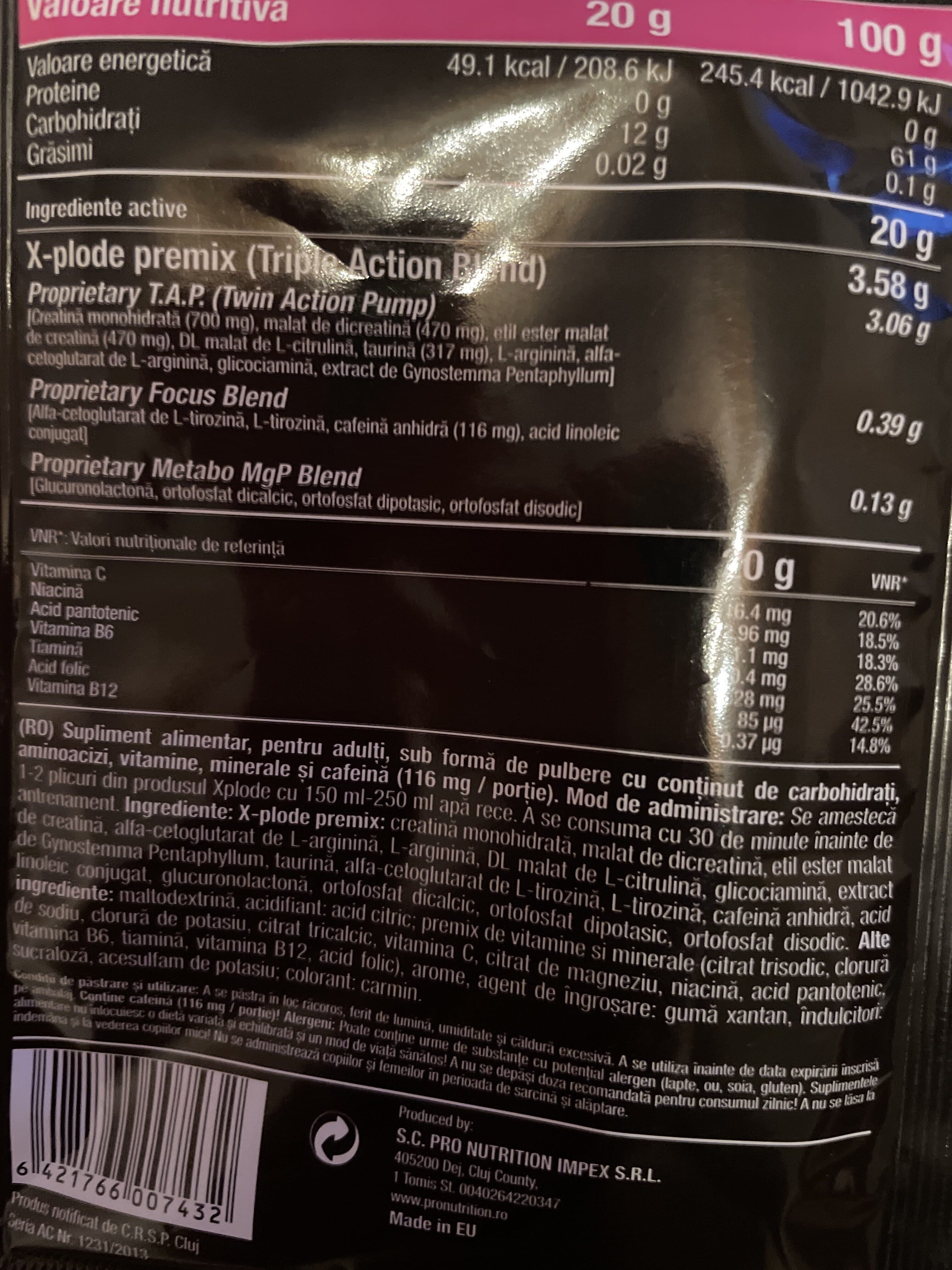 Open Food Facts X-plode packshot