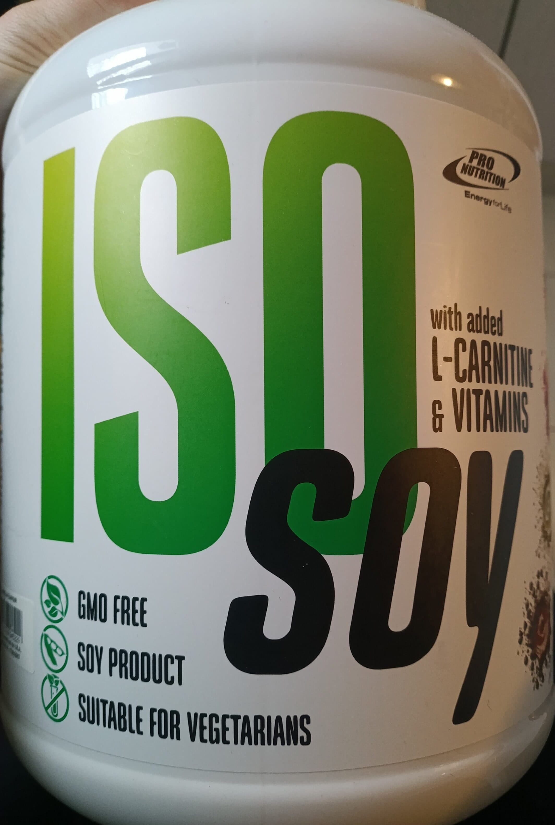 Pro nutrition Iso soy protein powder packshot