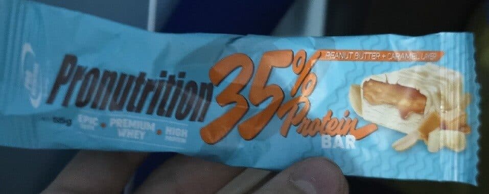 Pronutrition 35% Protein Bar Peanut Butter Caramel packshot
