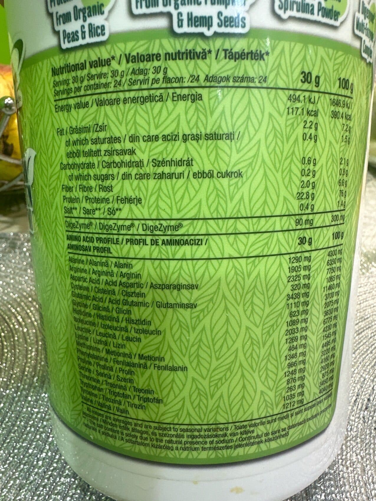 Pro Nutrition Vegan Protein Powder packshot