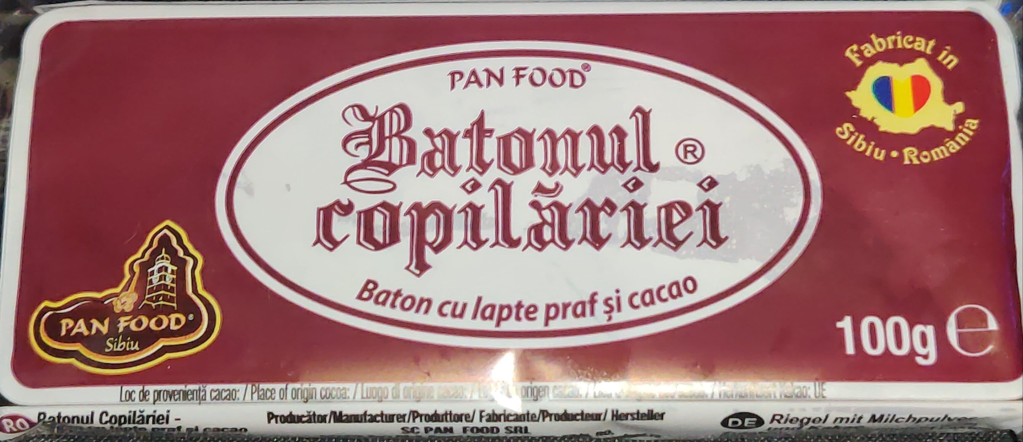 Pan Food Batonul copilăriei packshot