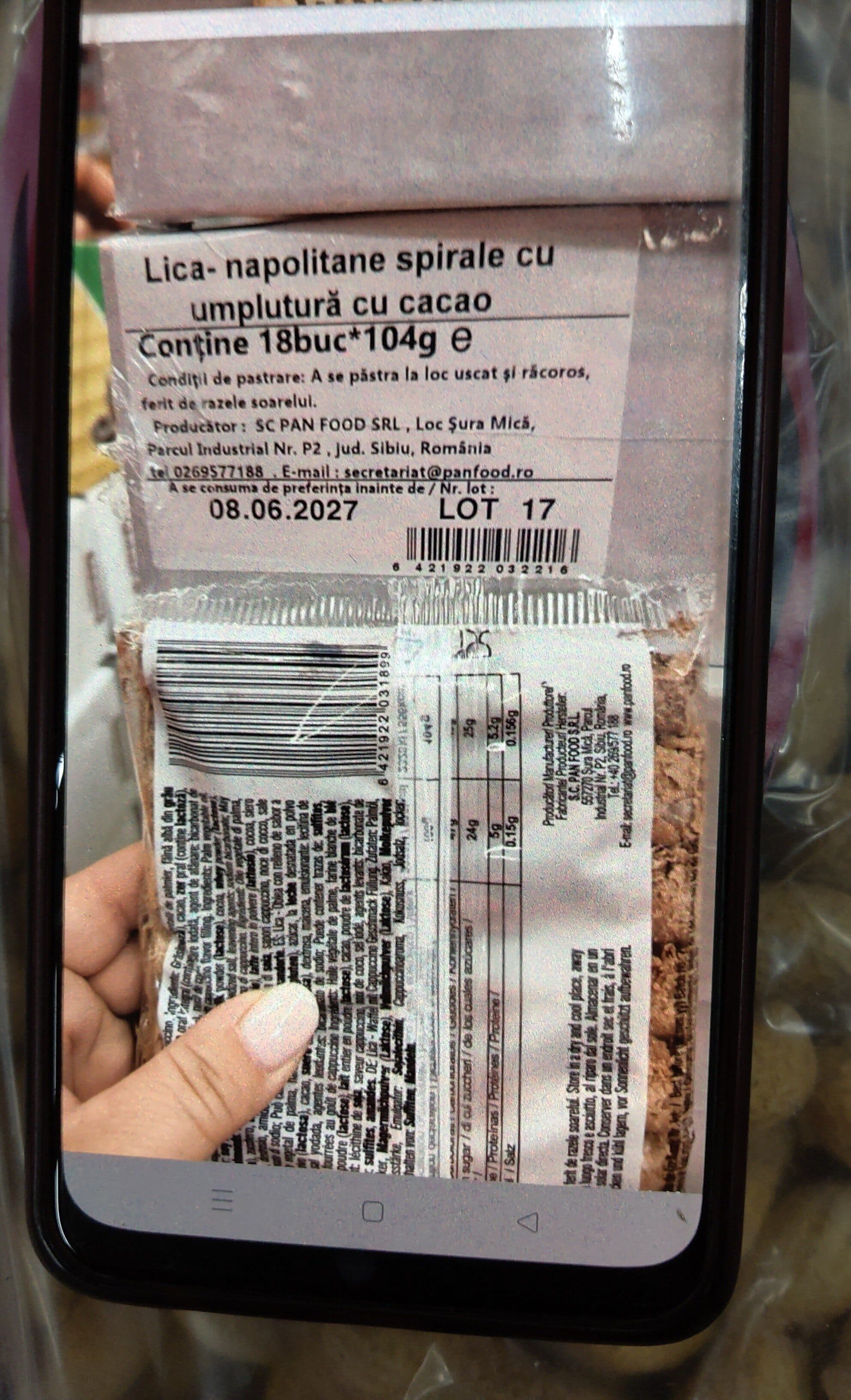 Lica spirale cacao packshot