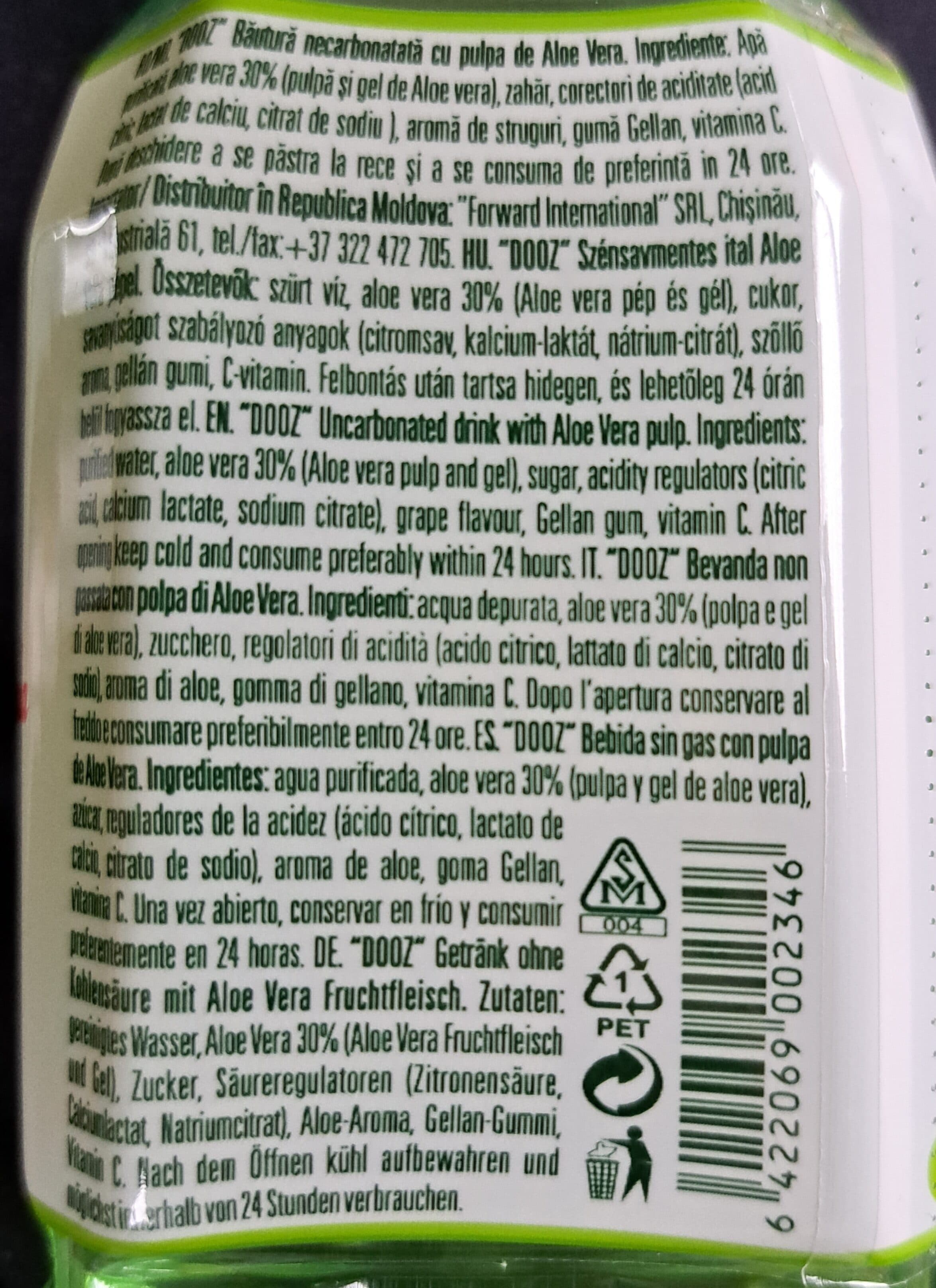 DOOZ ALOE VERA PREMIUM DRINK packshot