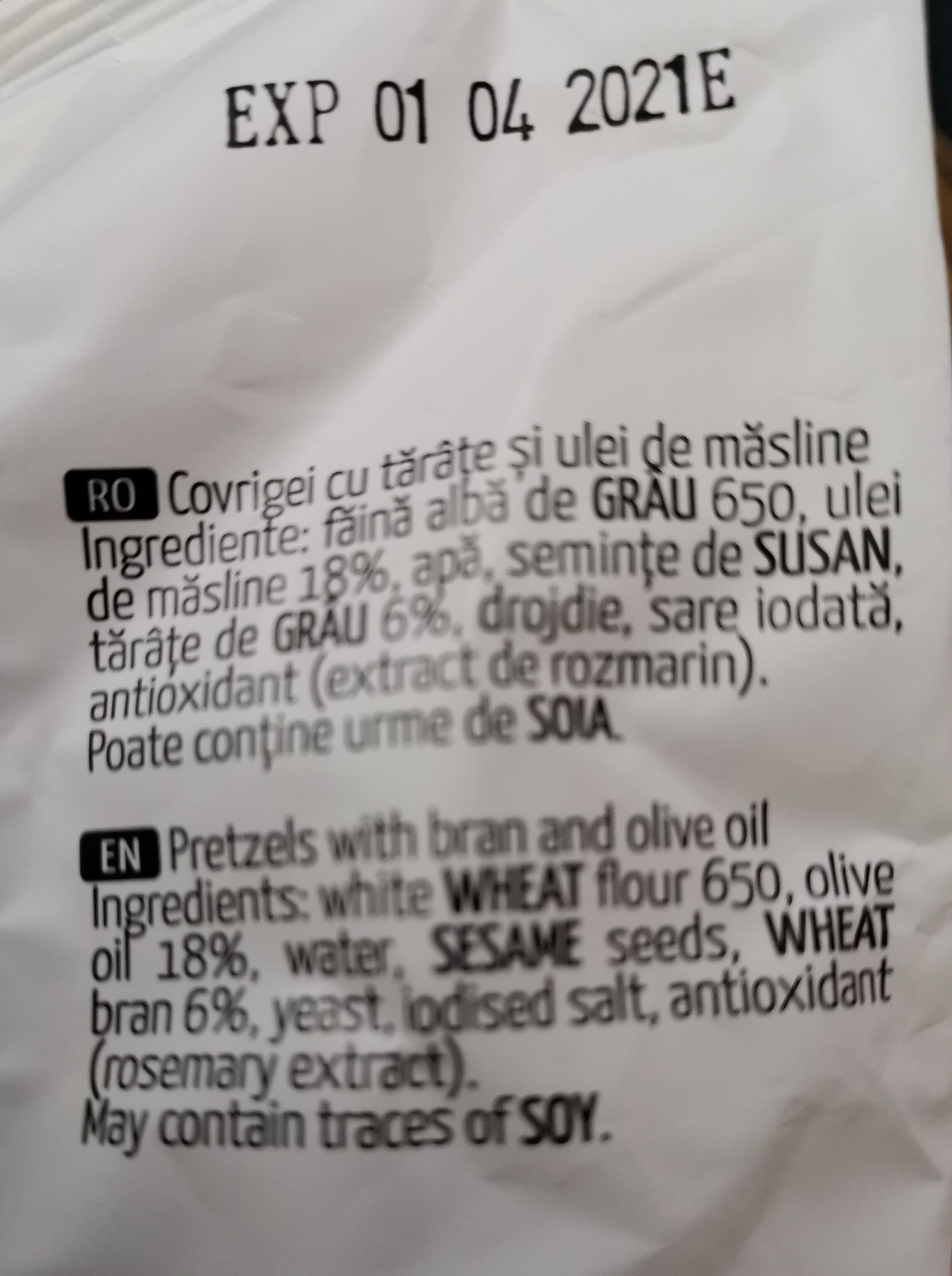 Lidas Covrigei cu ulei de masline packshot