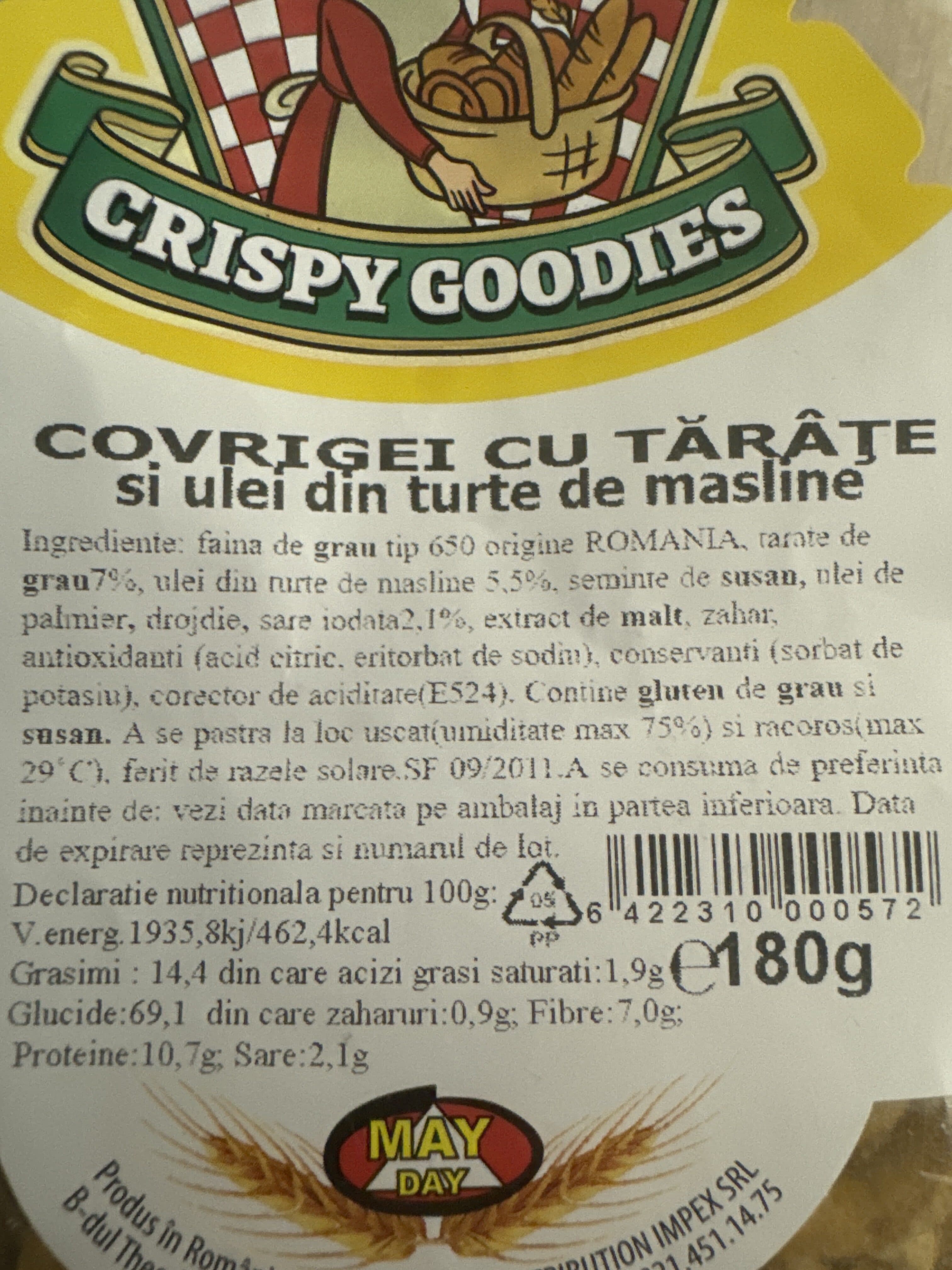 Open Food Facts Covrigei cu tãrâte packshot