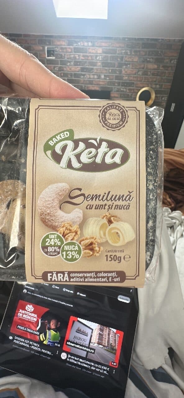 Keta Semilună cu unt și nucă packshot
