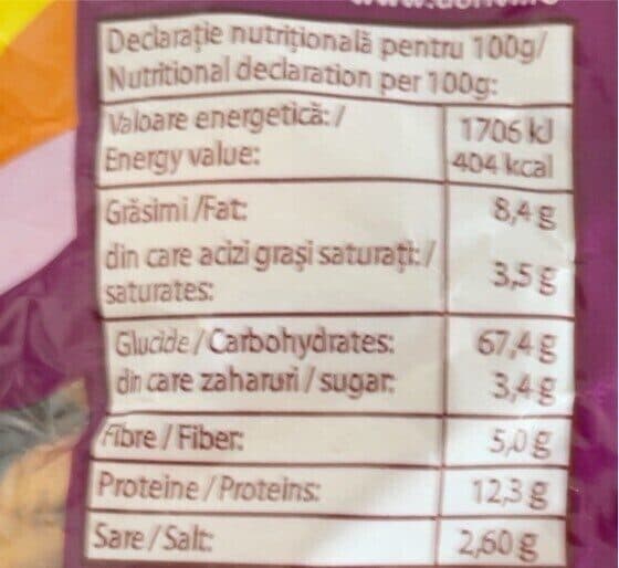 Open Food Facts Covrigei mac&sare packshot