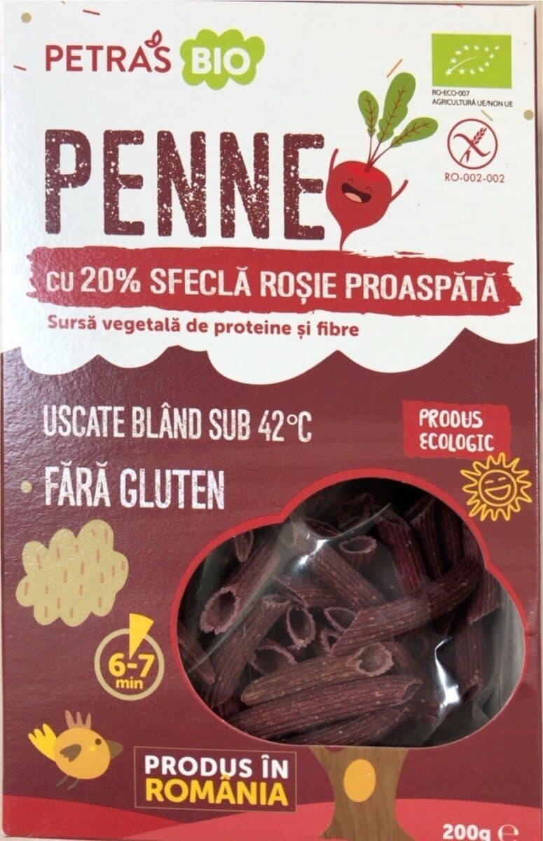 Penne bio roșie packshot