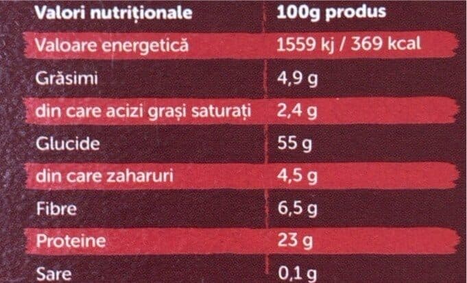 Open Food Facts Penne bio roșie packshot