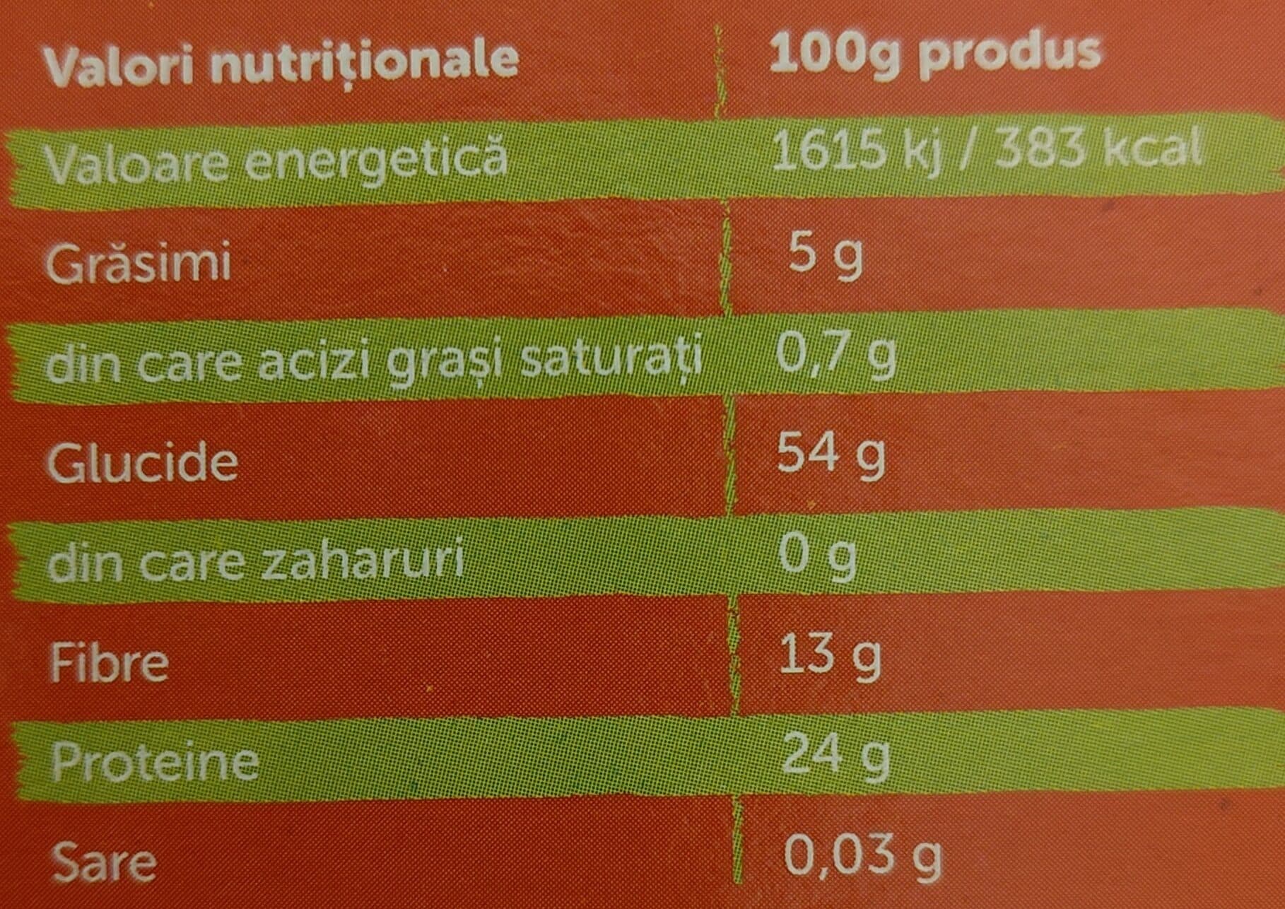 Petras BIO Penne lentille rouge lin doré packshot