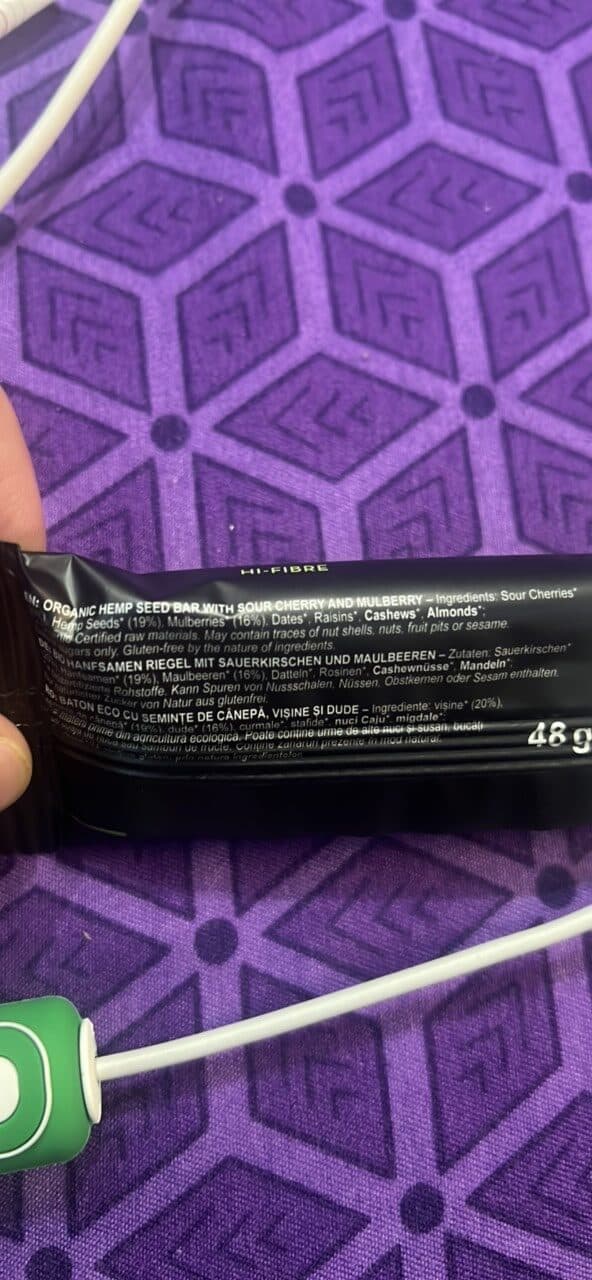 HEMPS! ORGANIC ENERGY HEMP SEED BAR packshot