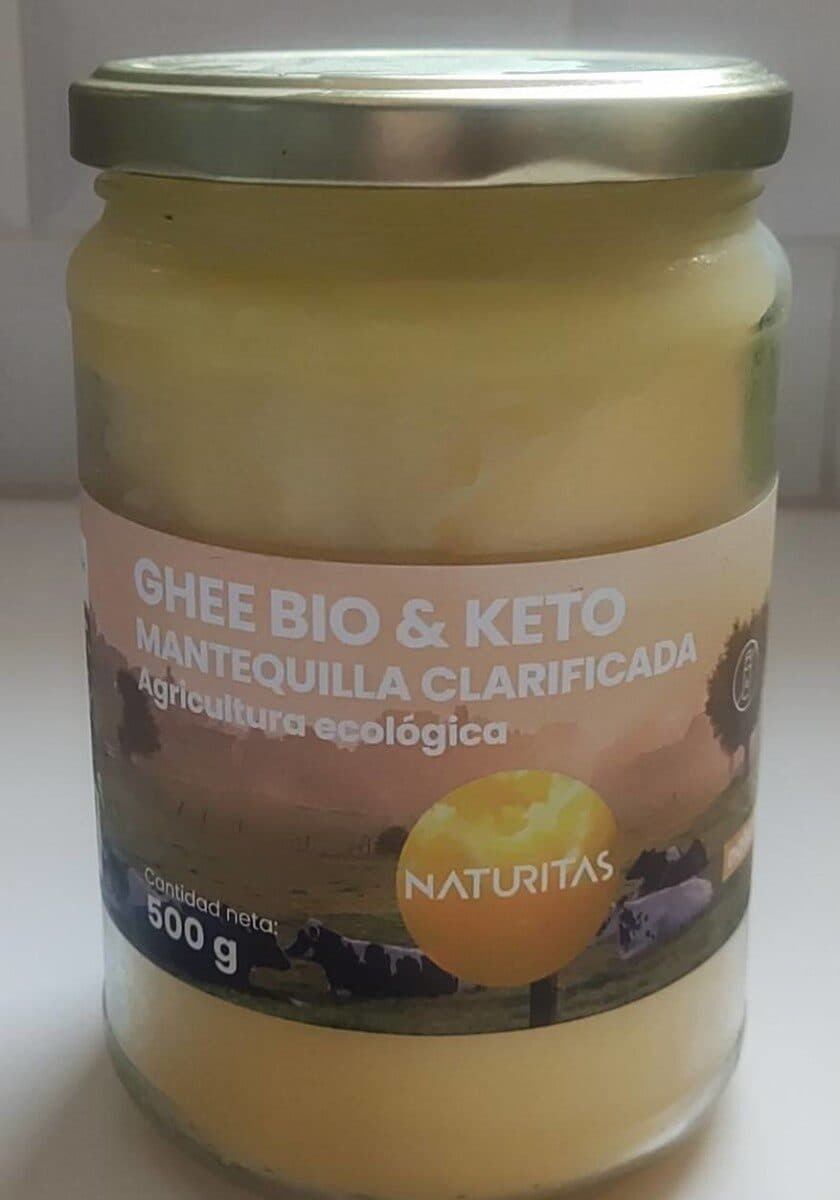 Ghee bio letó MANTEQUILLA CLARIFICADA agricultura ecològica packshot