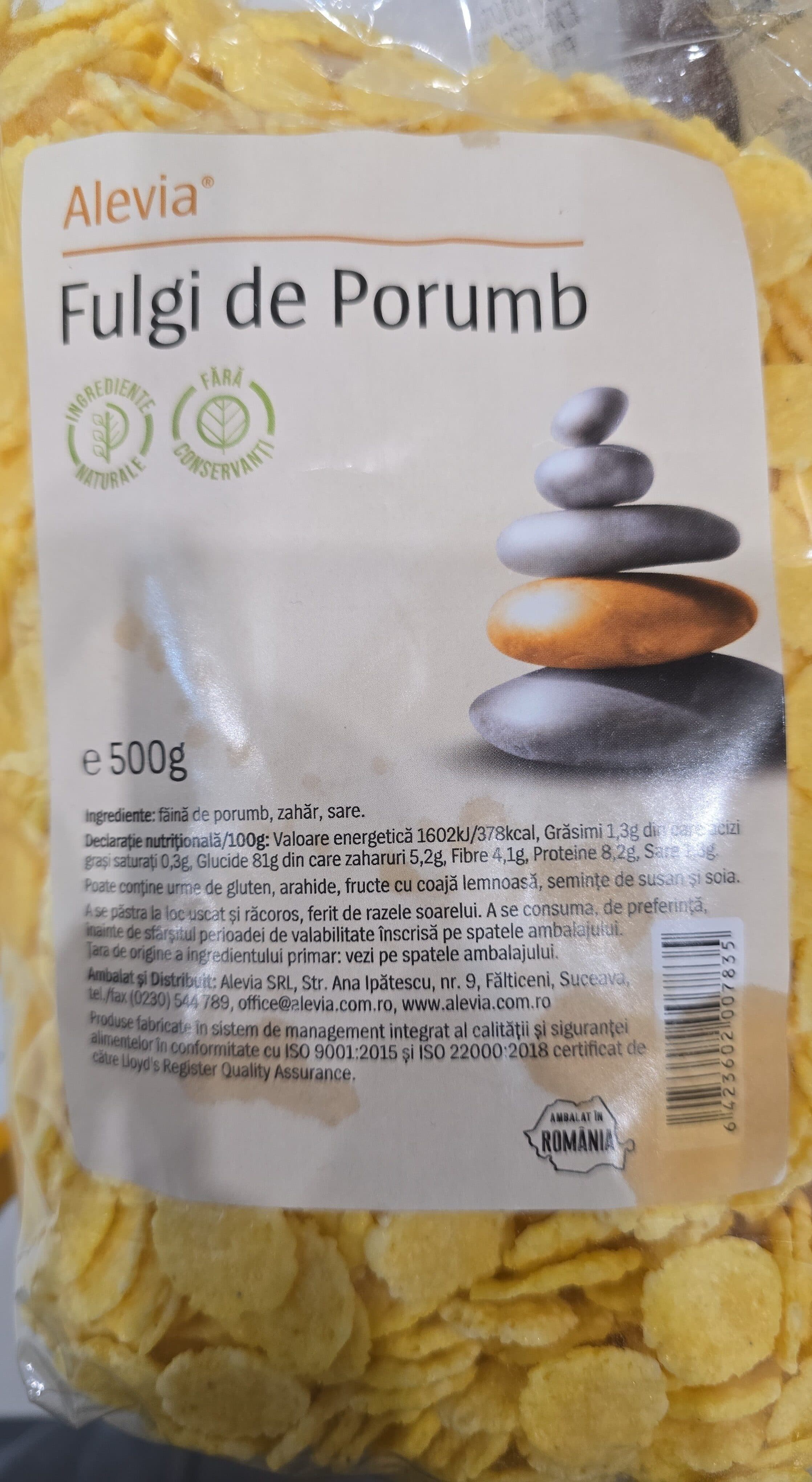Alevia Fulgi de porumb packshot