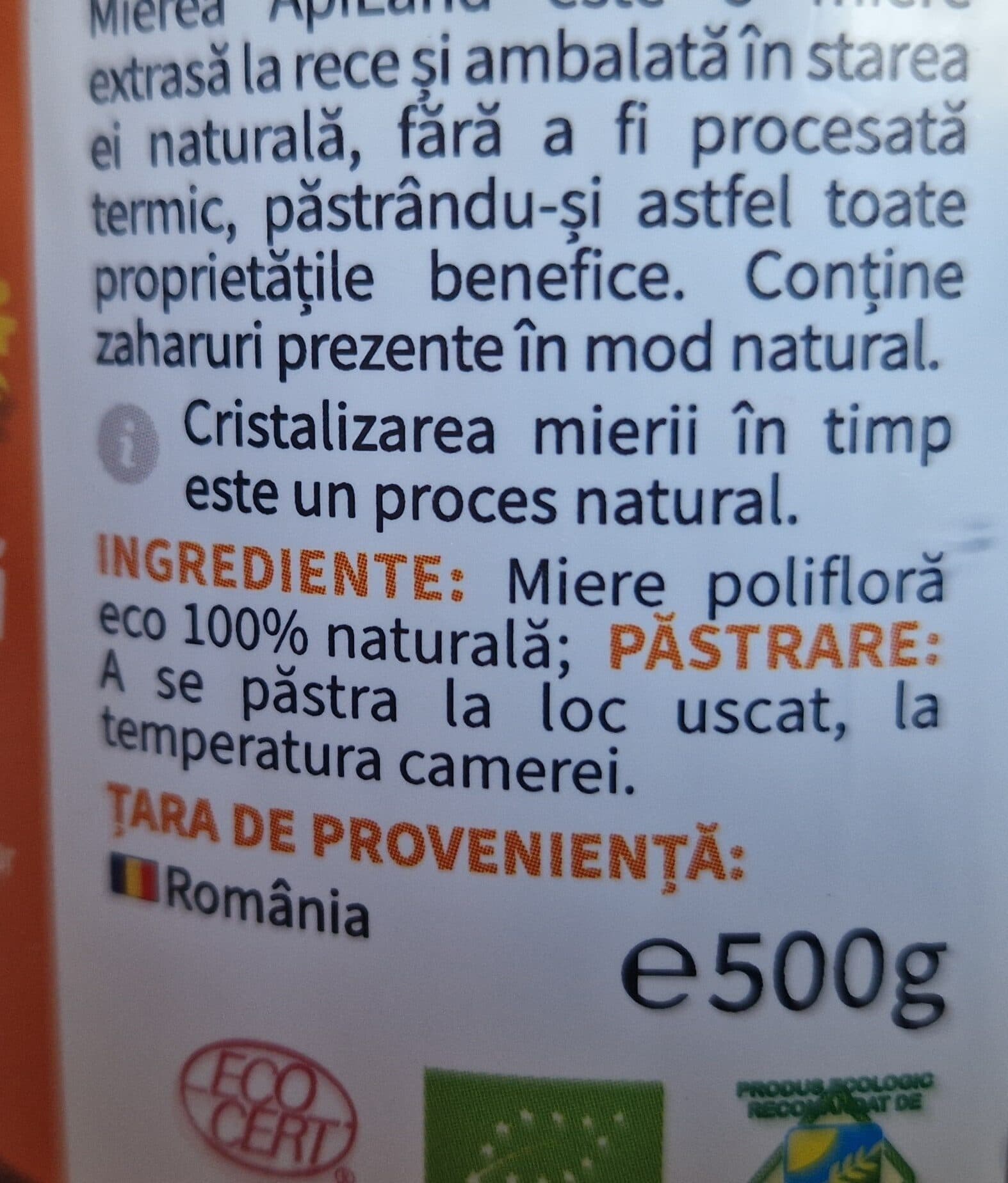 ApiLand Miere eco Polifloră packshot