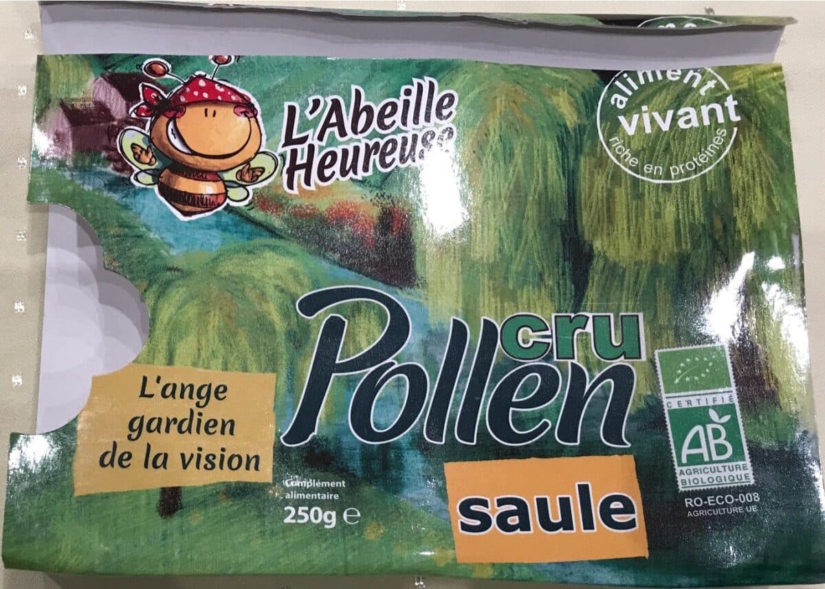 L'Abeille Heureuse Pollen cru Saule packshot